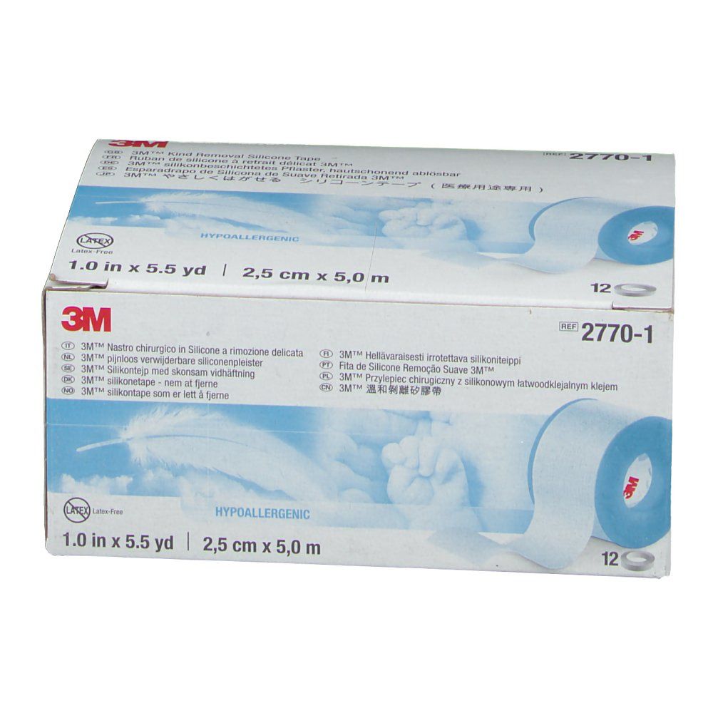 3M™ silikonbeschichtetes Pflaster 2,5 cm x 5,0 m