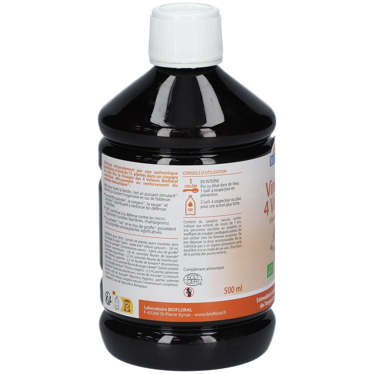 BIOFLORAL ELIXIR Vinaigre des 4 Voleurs