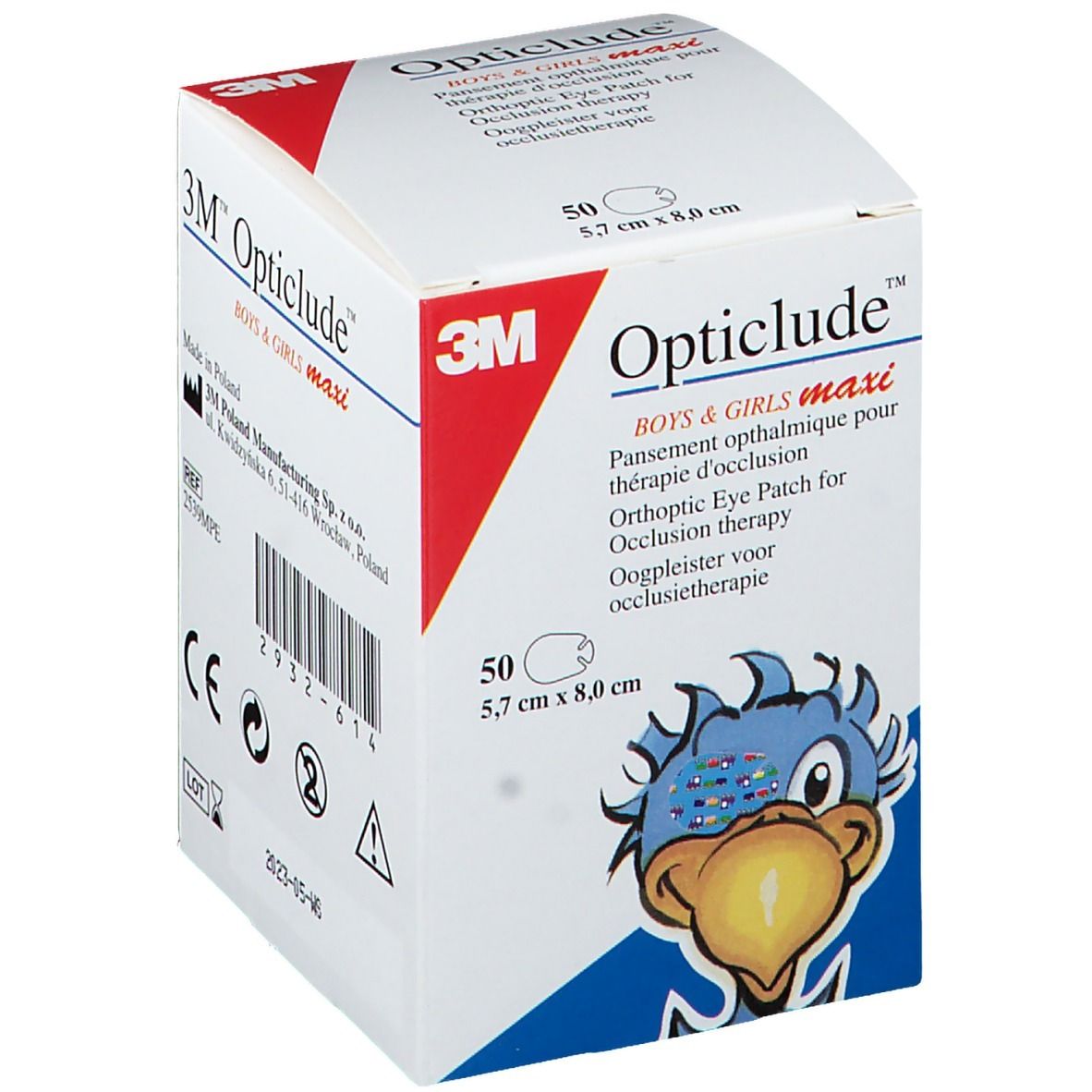 3M™ Opticlude™ Boys & Girls Augenpflaster Maxi 5,7 x 8,0 cm