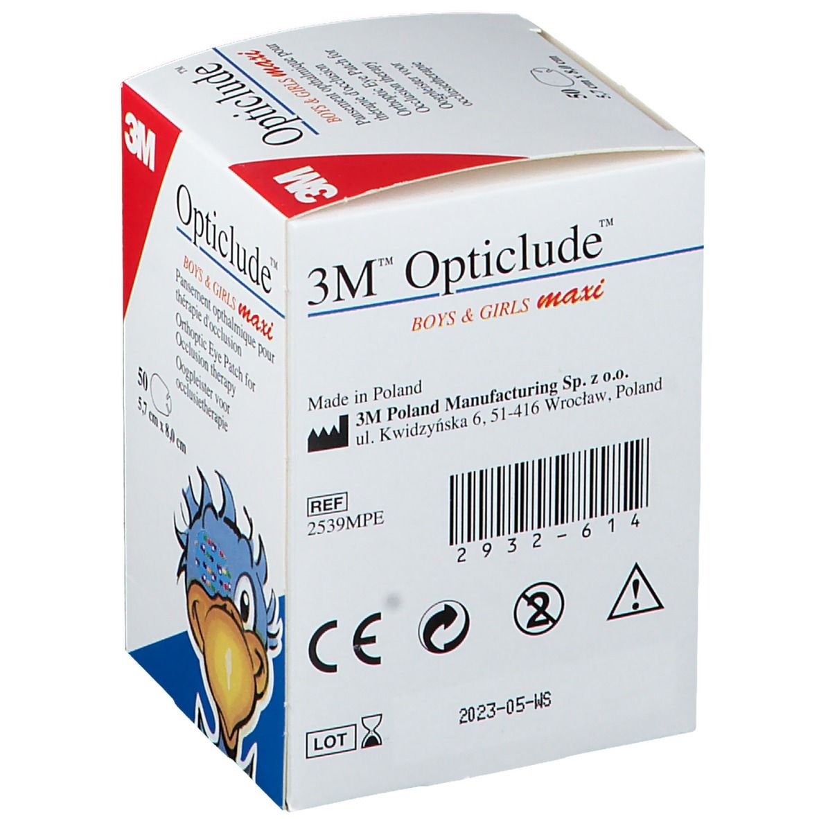 3M™ Opticlude™ Boys & Girls Augenpflaster Maxi 5,7 x 8,0 cm