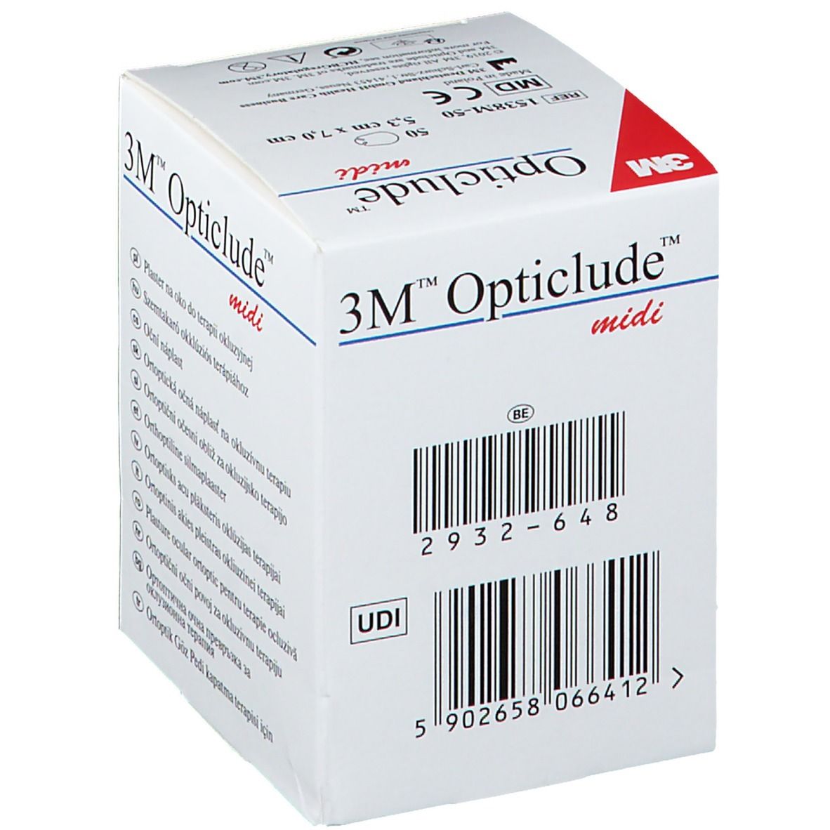 3M Opticlude™ Standard midi Augenpflaster 5,3 x 7 cm