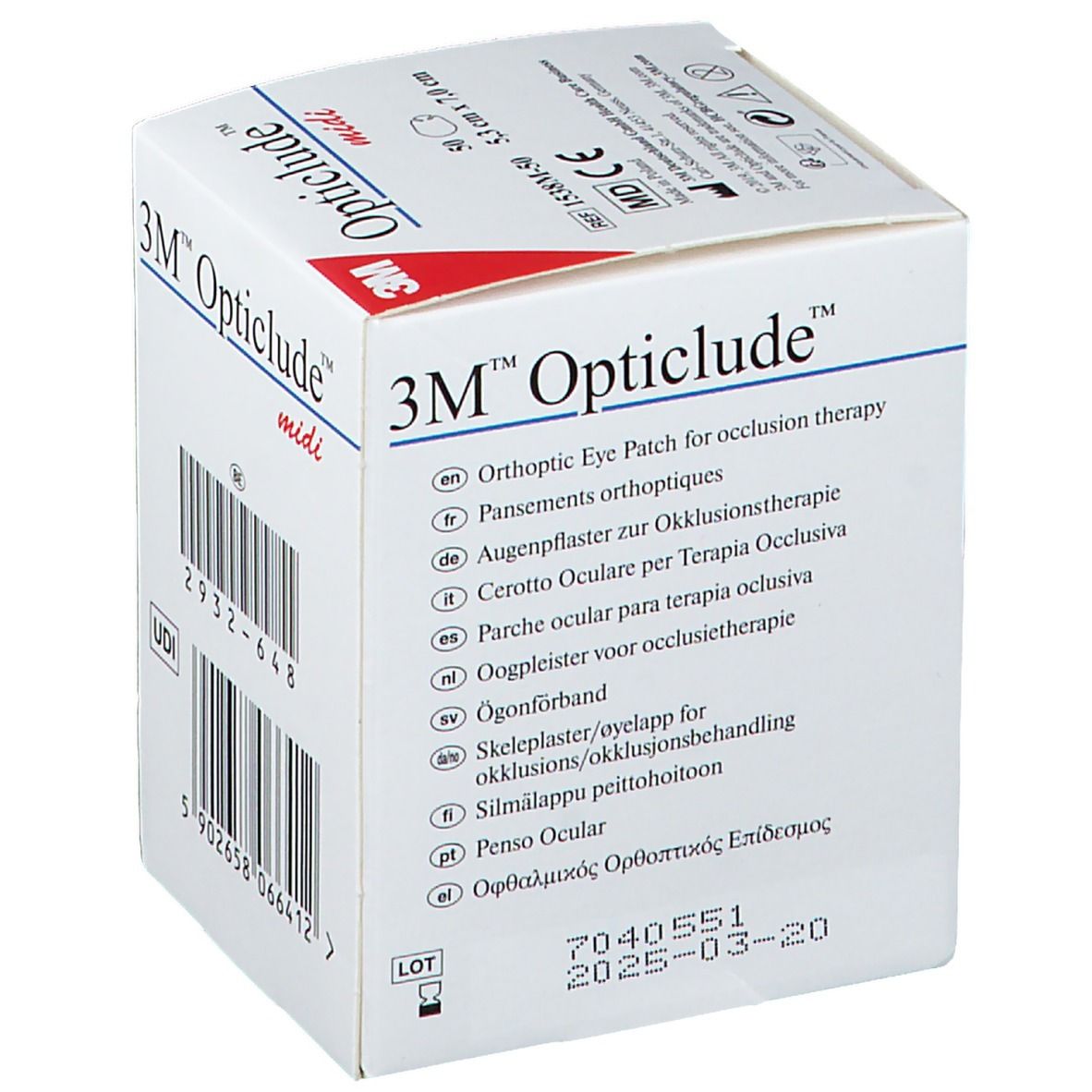 3M Opticlude™ Standard midi Augenpflaster 5,3 x 7 cm