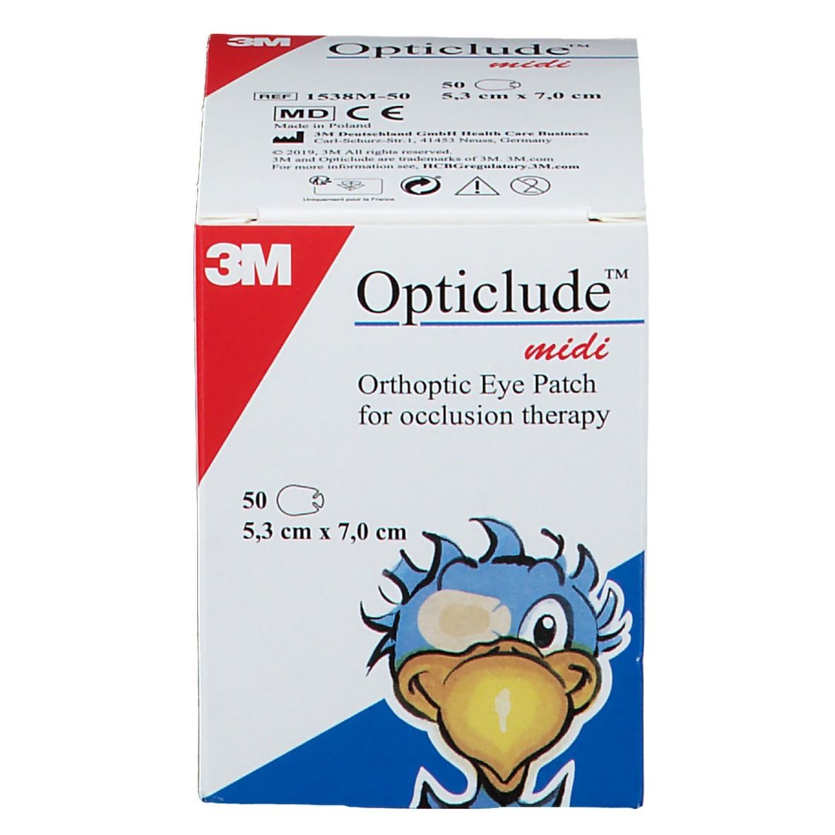 3M Opticlude™ Standard midi Augenpflaster 5,3 x 7 cm