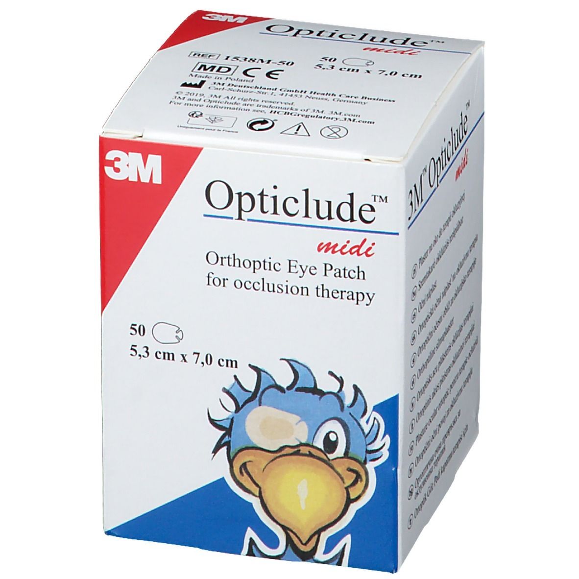 3M Opticlude™ Standard midi Augenpflaster 5,3 x 7 cm