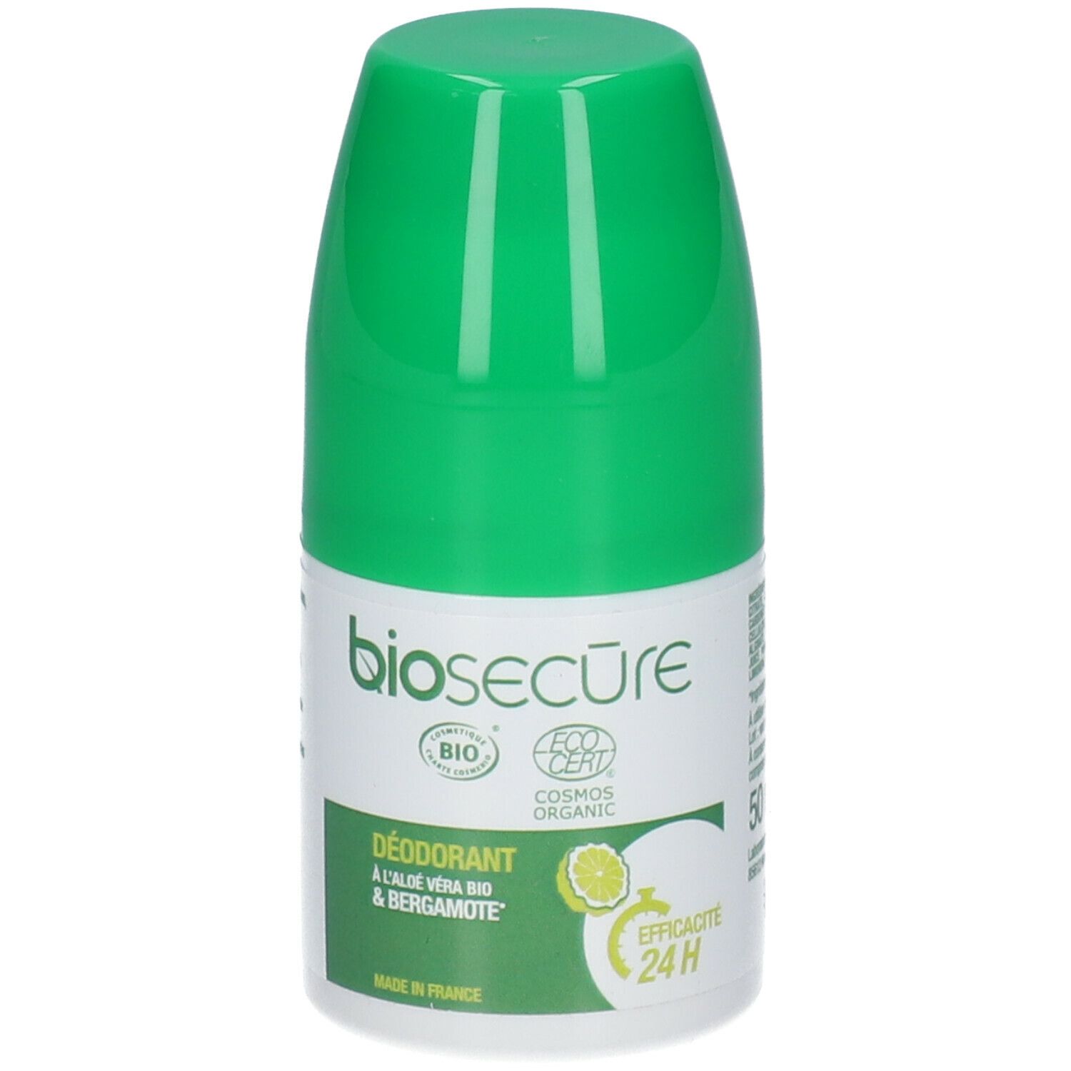 Bio Secure Deodorant alkoholfreier Alaunstein Bergamotte  24 Stunden