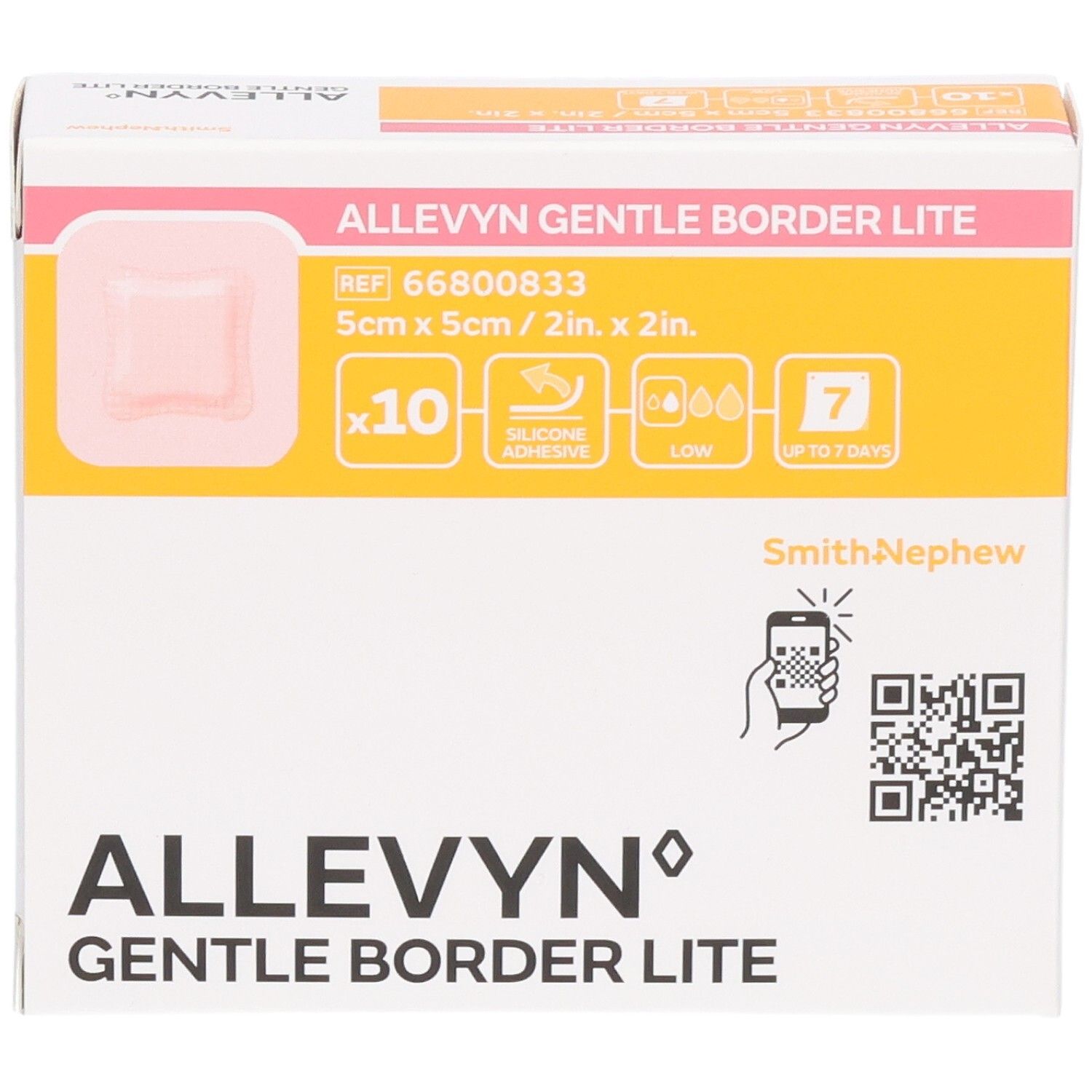 Allevyn Gentle Border Lite 5 x 5 cm