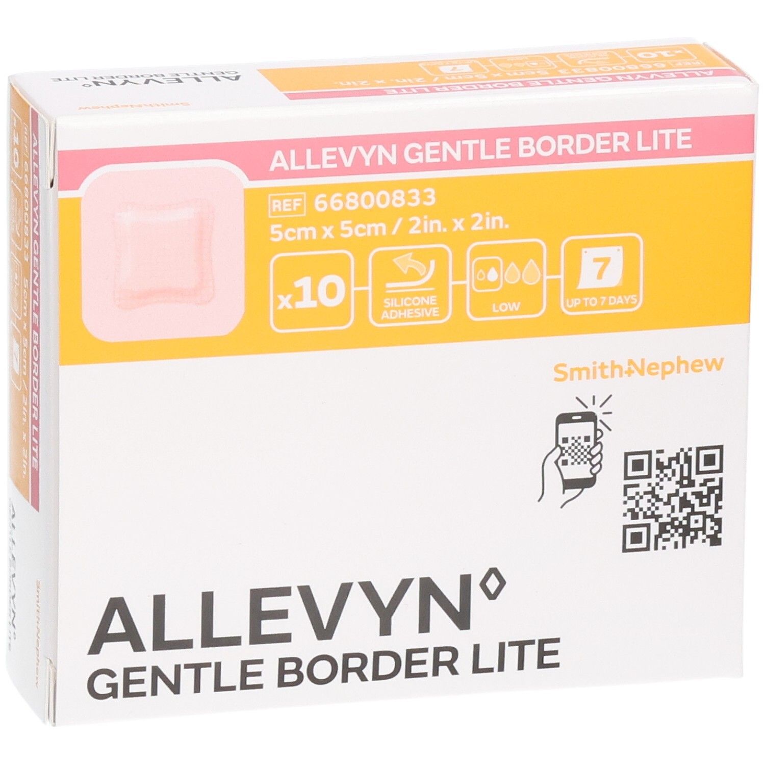 Allevyn Gentle Border Lite 5 x 5 cm