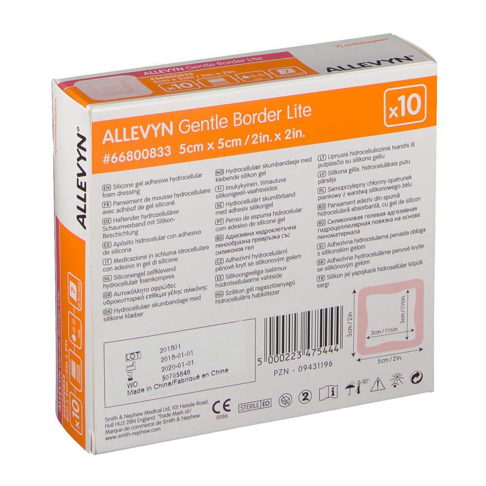 Allevyn Gentle Border Lite 5 x 5 cm