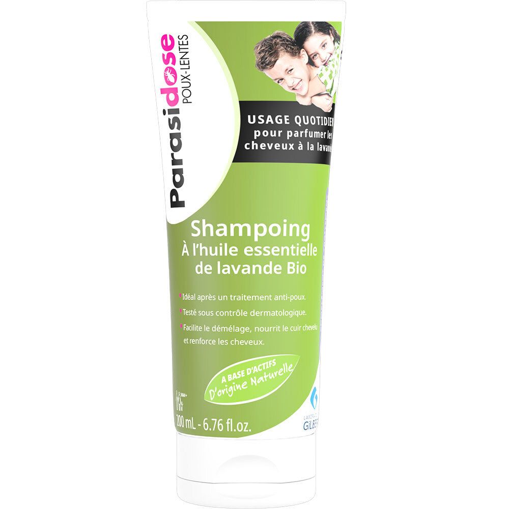 Parasidose shampoing doux poux-lentes à l'huile essentielle bio de lavande