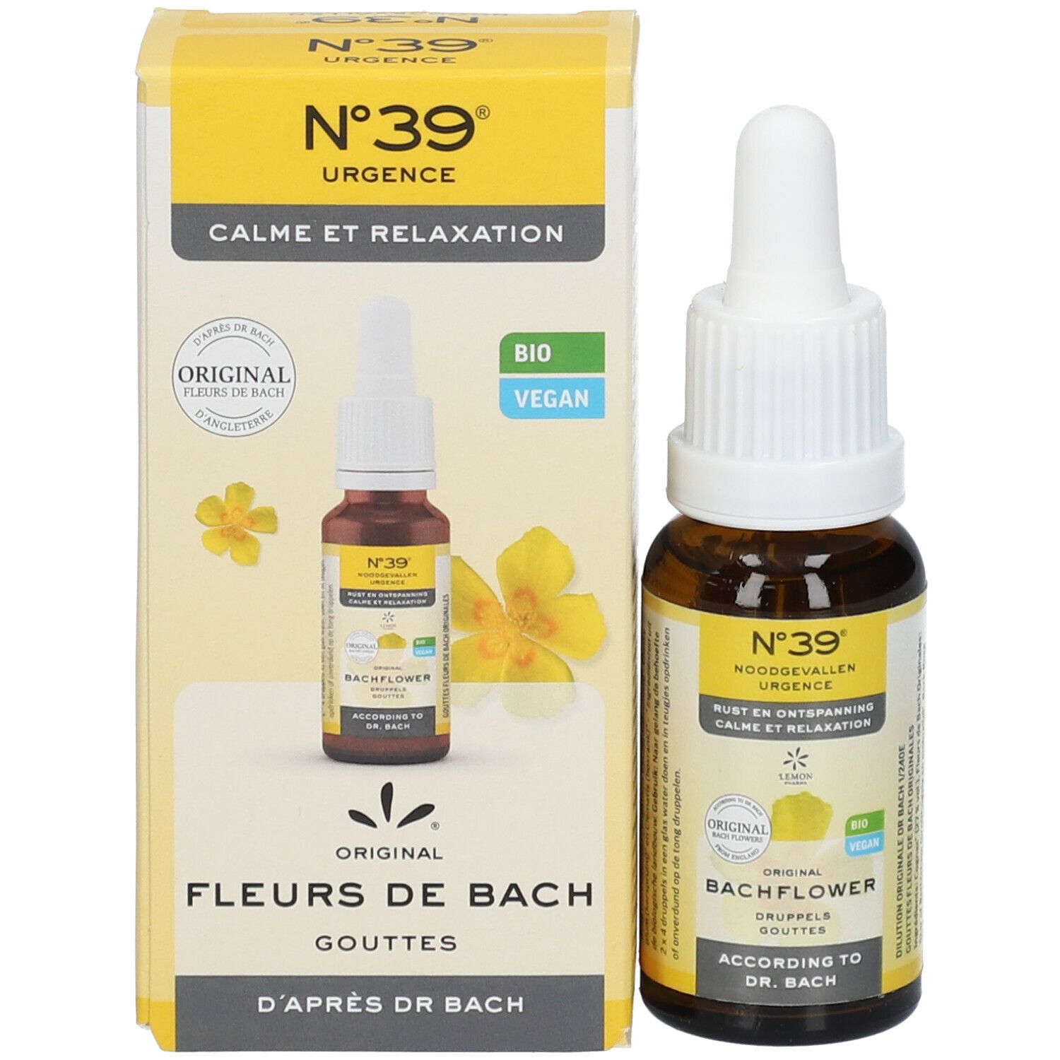 Fleurs de Bach Bio N°39 Urgence Gouttes Liquid