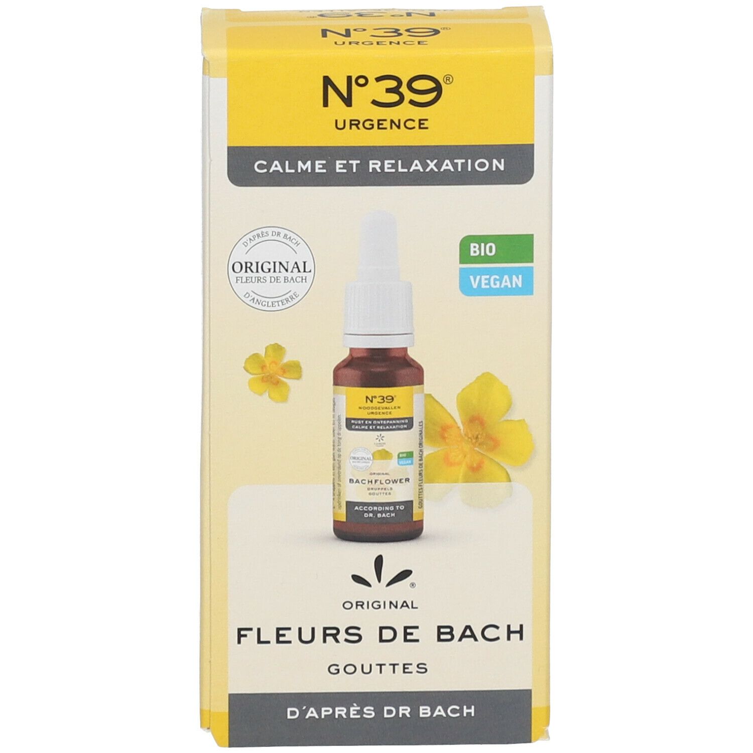 Fleurs de Bach Bio N°39 Urgence Gouttes Liquid