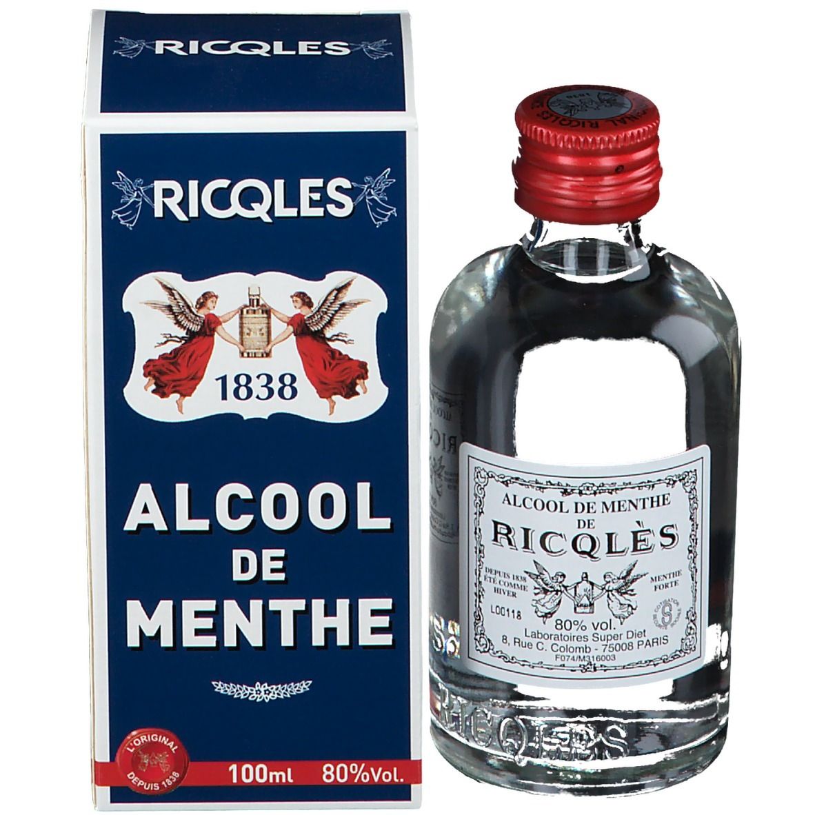 Alcool de menthe Ricqles