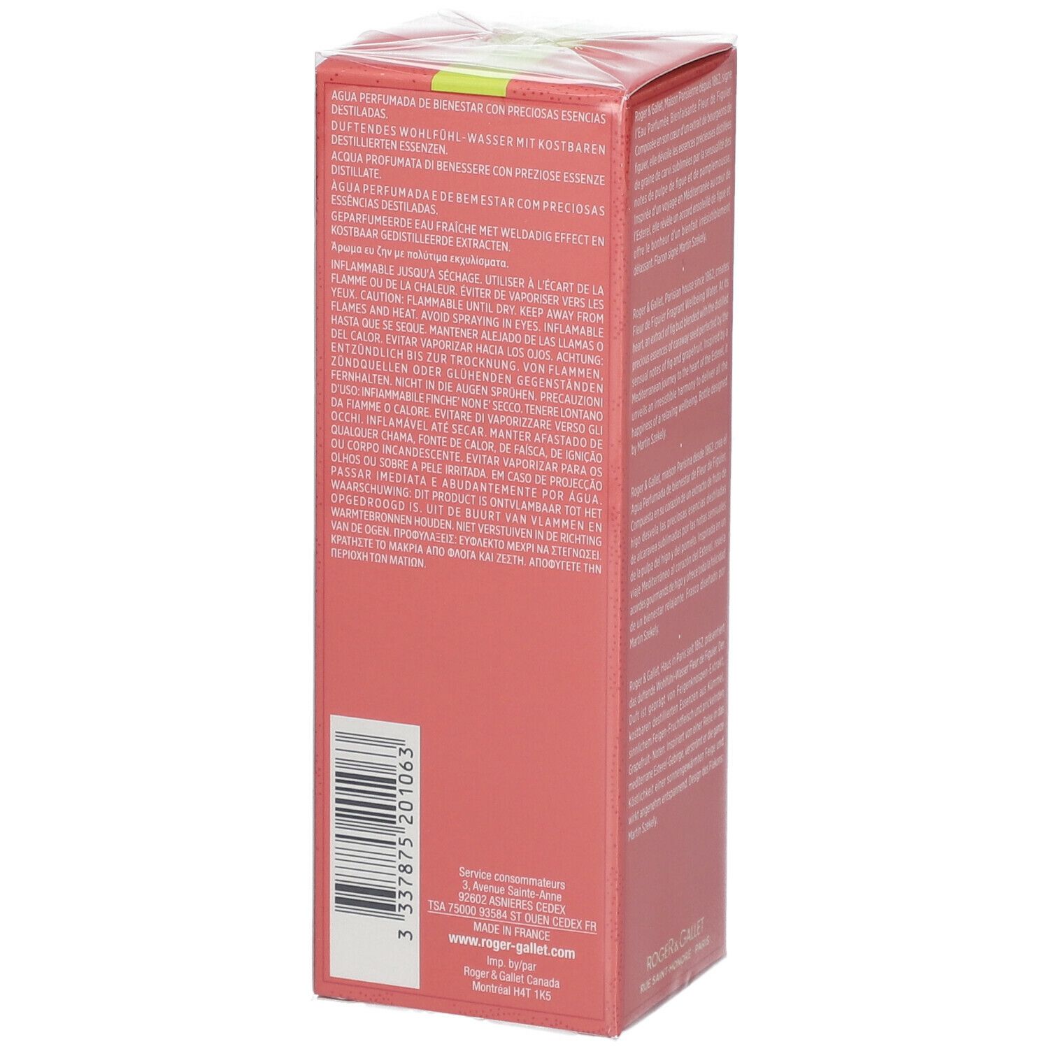 Roger & Gallet Fleur de Figuier Duftendes Wohlfühl-Wasser