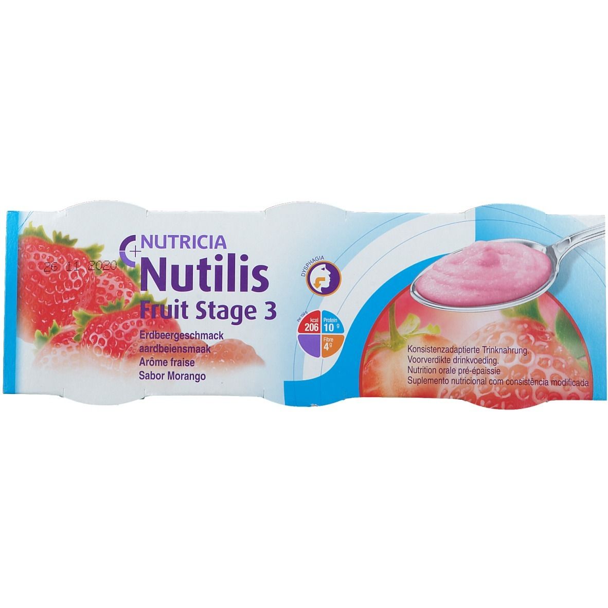 Nutricia Nutilis Fruit Stage 3 Erdbeergeschmack
