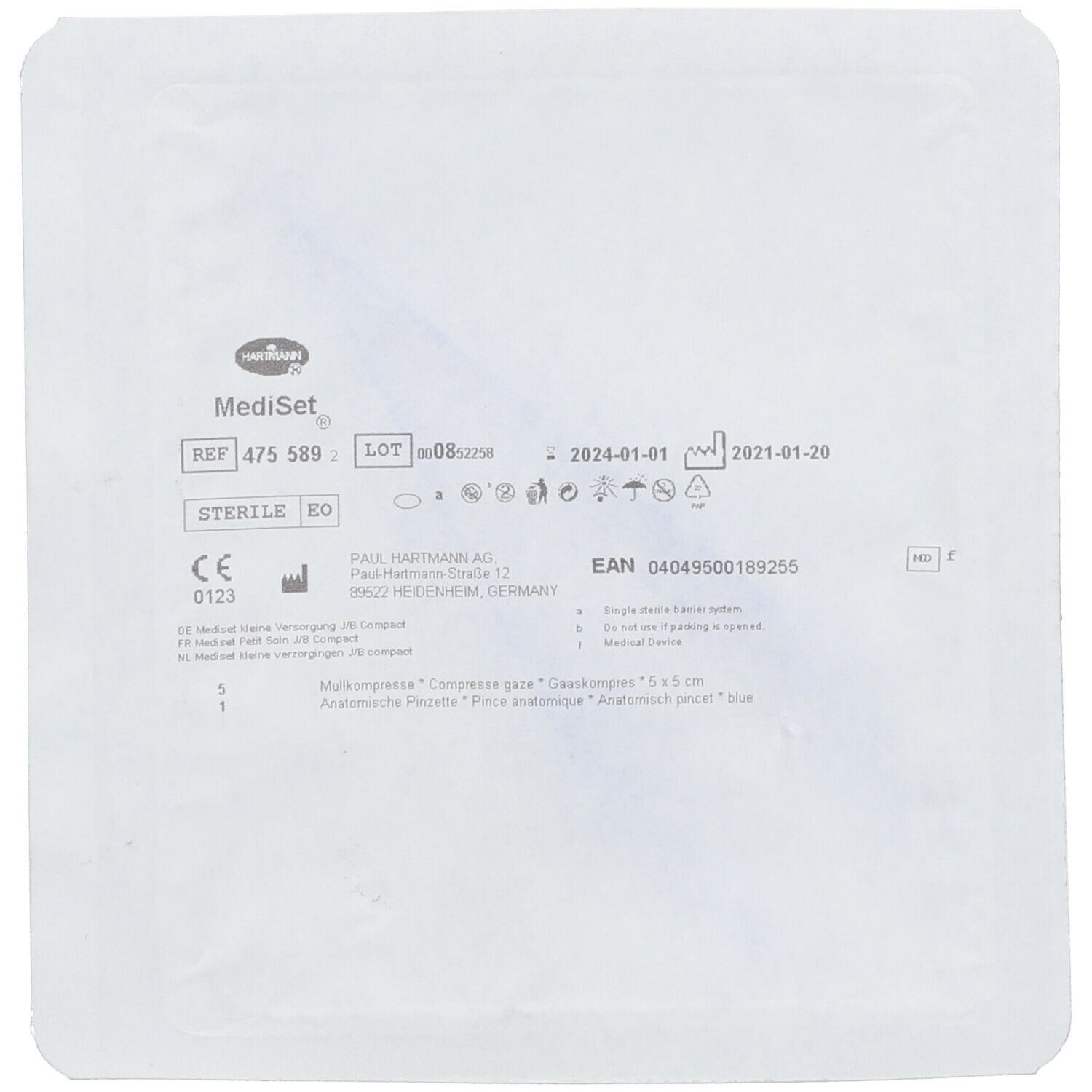 Hartmann MediSet® J/B Set de pansement