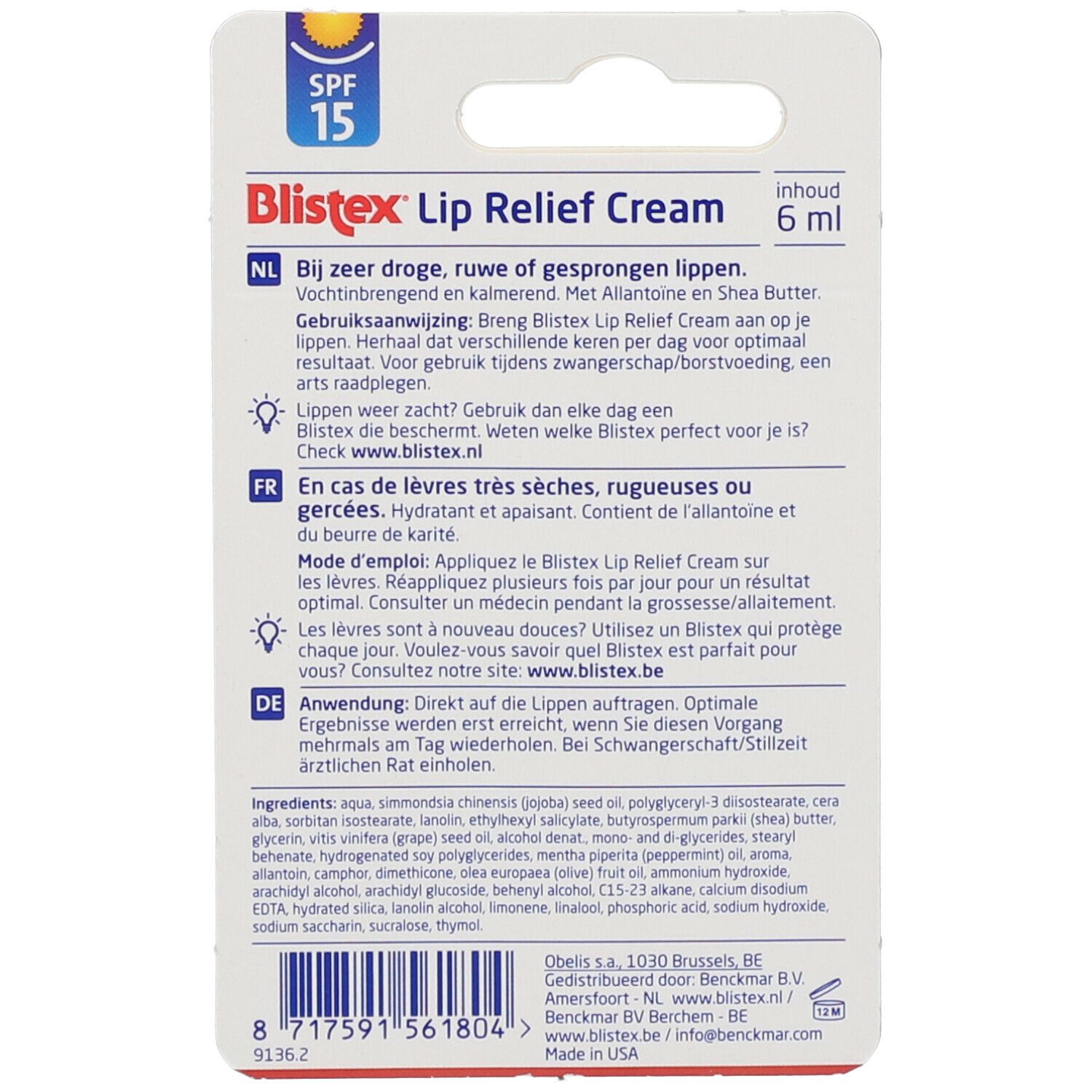 Blistex® Beruhigender Lippenbalsam