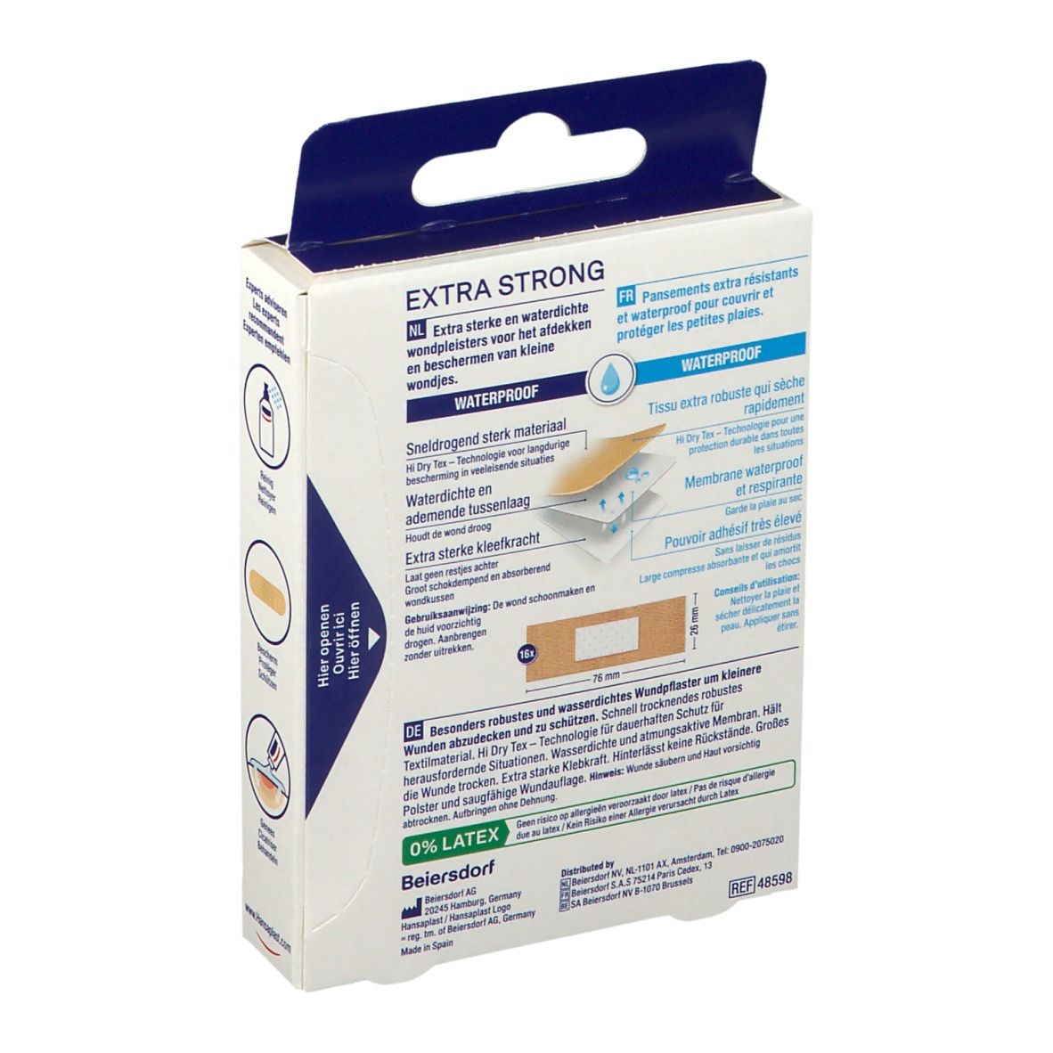 Hansaplast® EXTRA LONG Waterproof Pansements