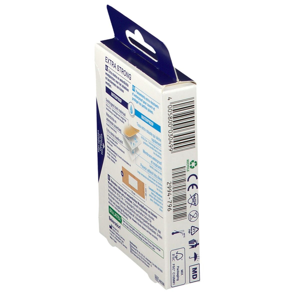 Hansaplast® EXTRA LONG Waterproof Pansements
