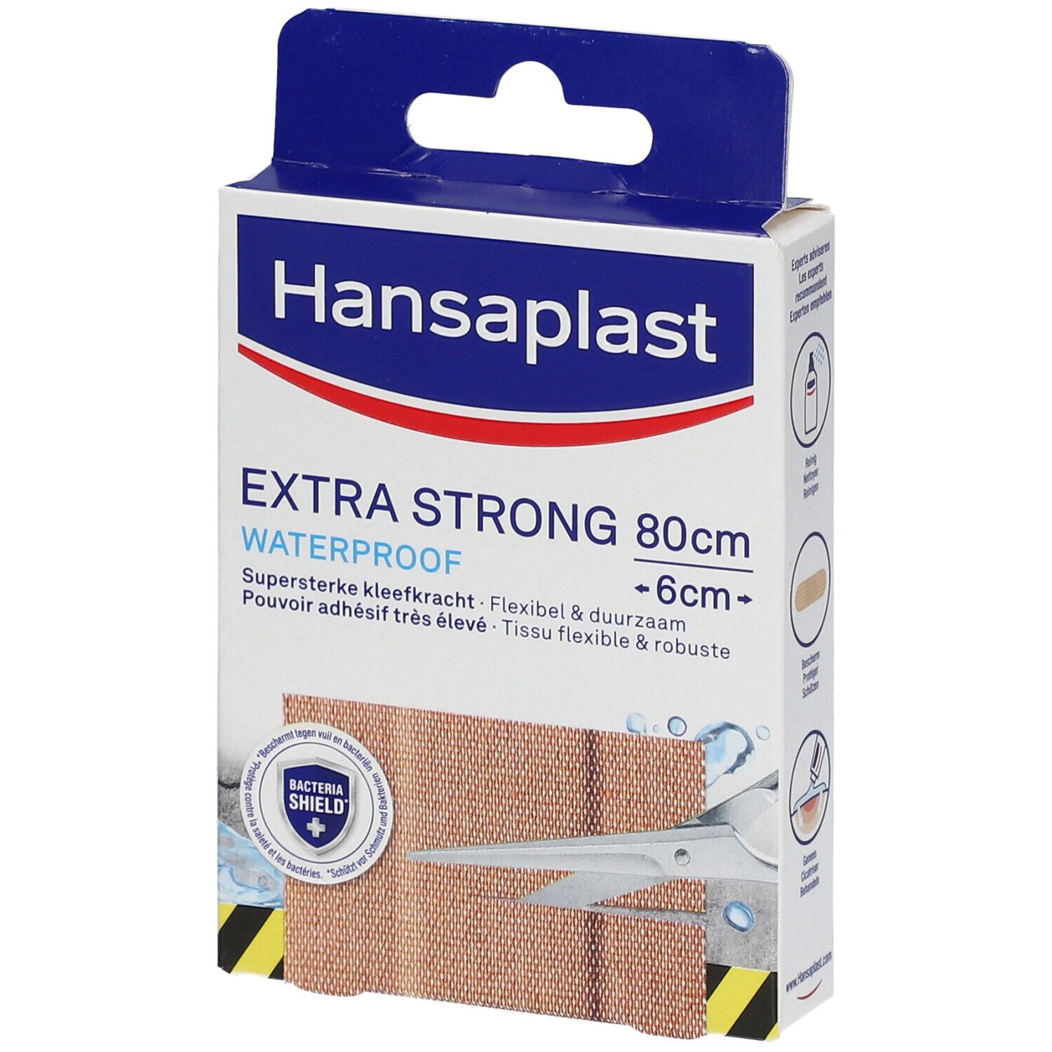 Hansaplast® EXTRA STRONG Waterproof  Pansements 80 x 6 cm