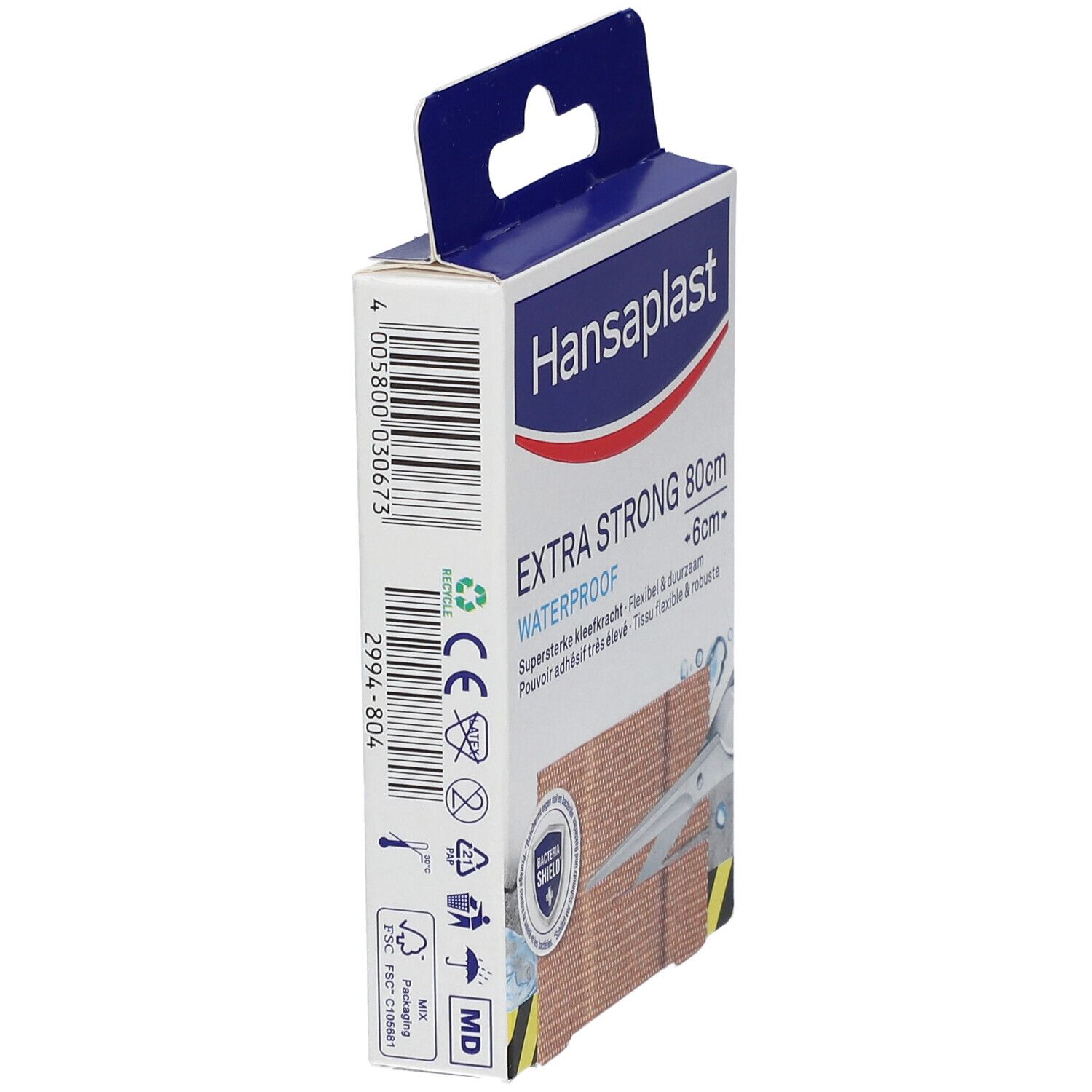 Hansaplast® EXTRA STRONG Waterproof  Pansements 80 x 6 cm