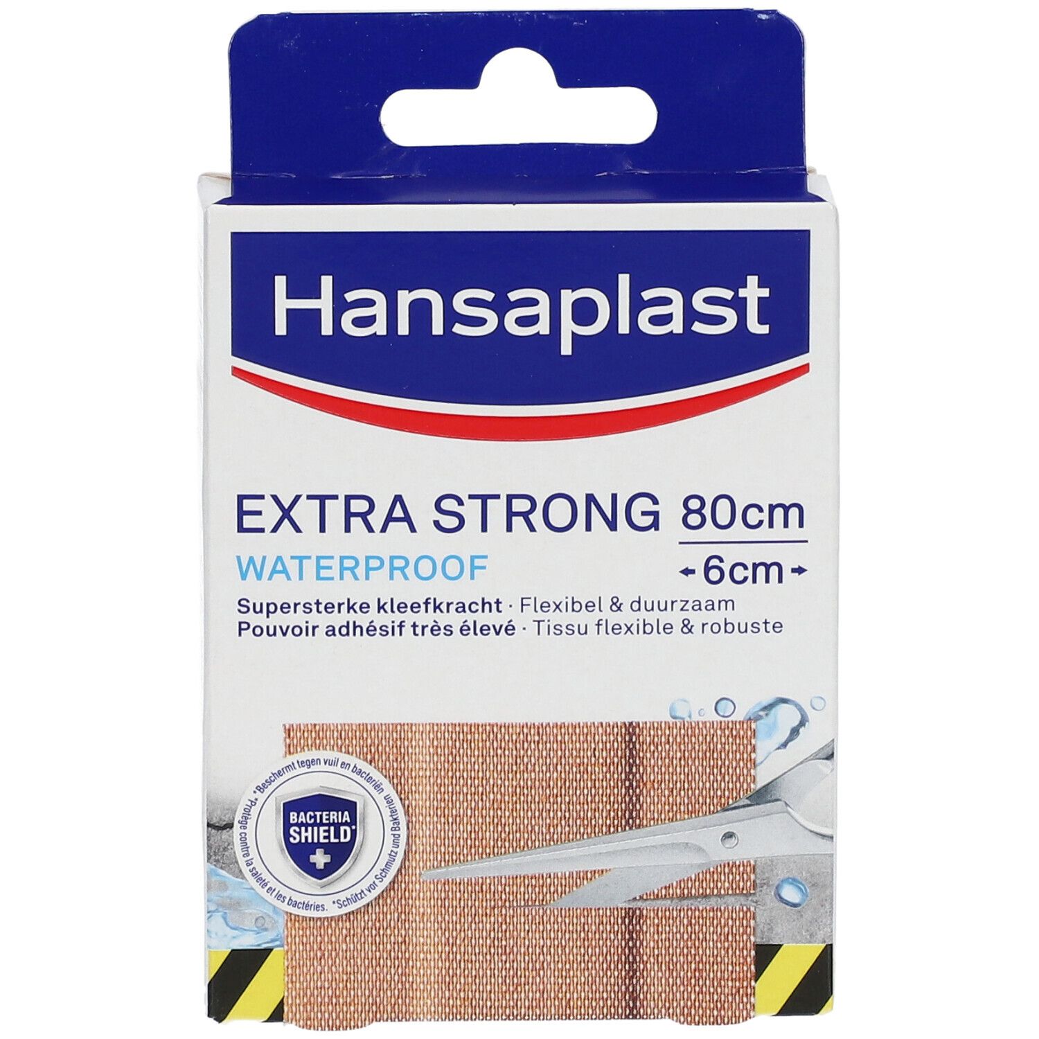 Hansaplast® EXTRA STRONG Waterproof  Pansements 80 x 6 cm