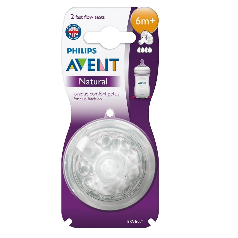 Avent Schnuller Natural Schnell 4 Löcher