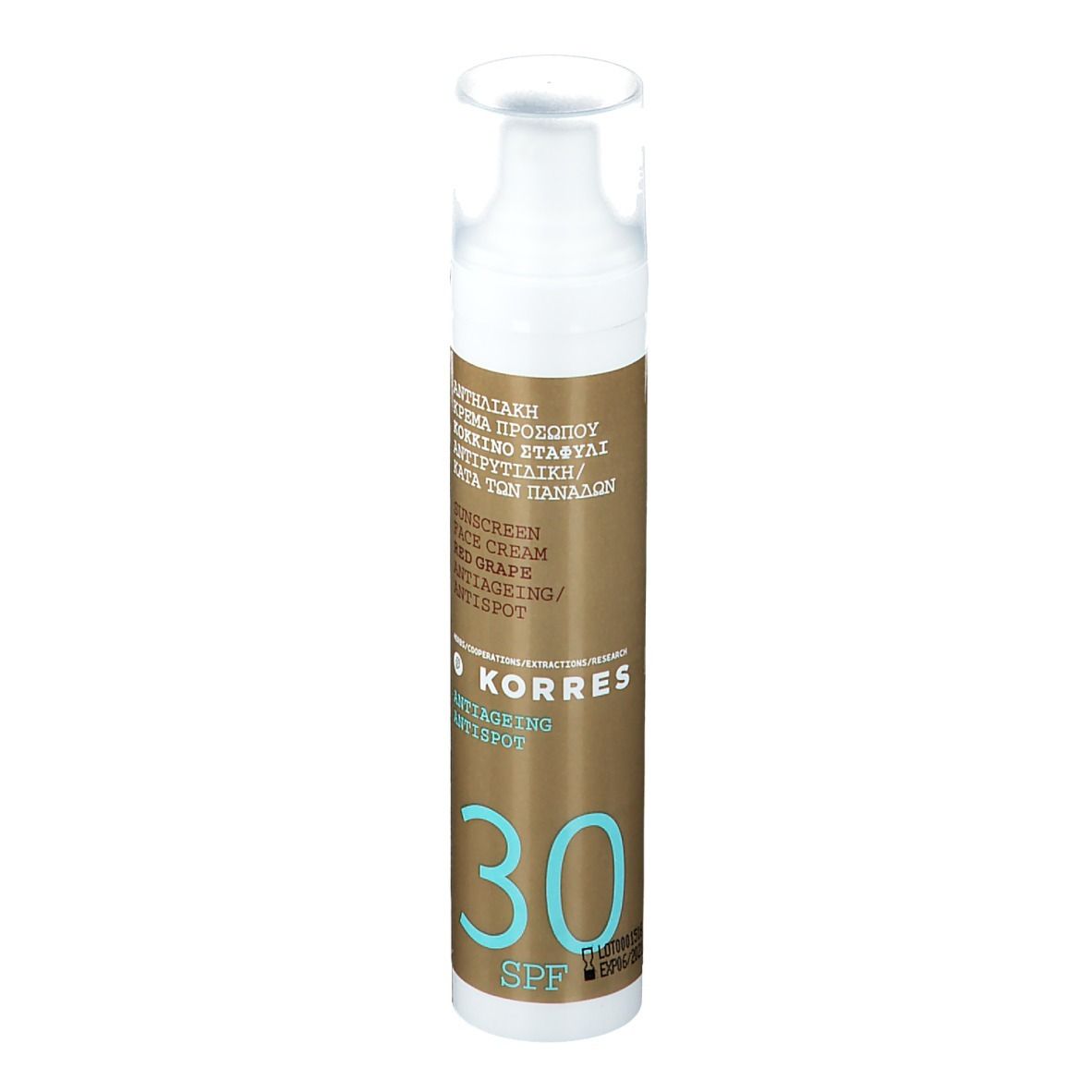 KORRES® Crème solaire raisin rouge SPF30