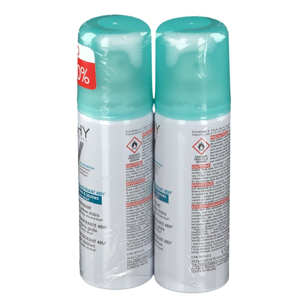 Vichy Deo Anti-Trace Aerosol Duo Promo 2. -50%