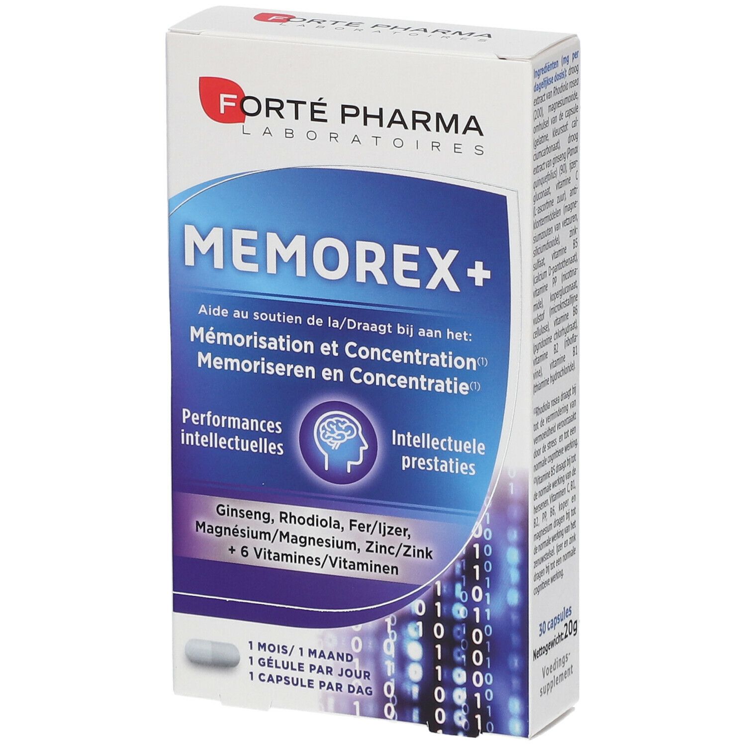 Brain supplement Forté Pharma Forté Memorex 56 Units
