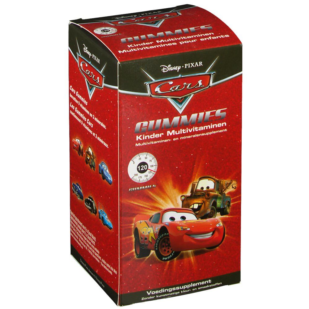 Disney Multivitamines Enfant Cars 120 chewing-gums