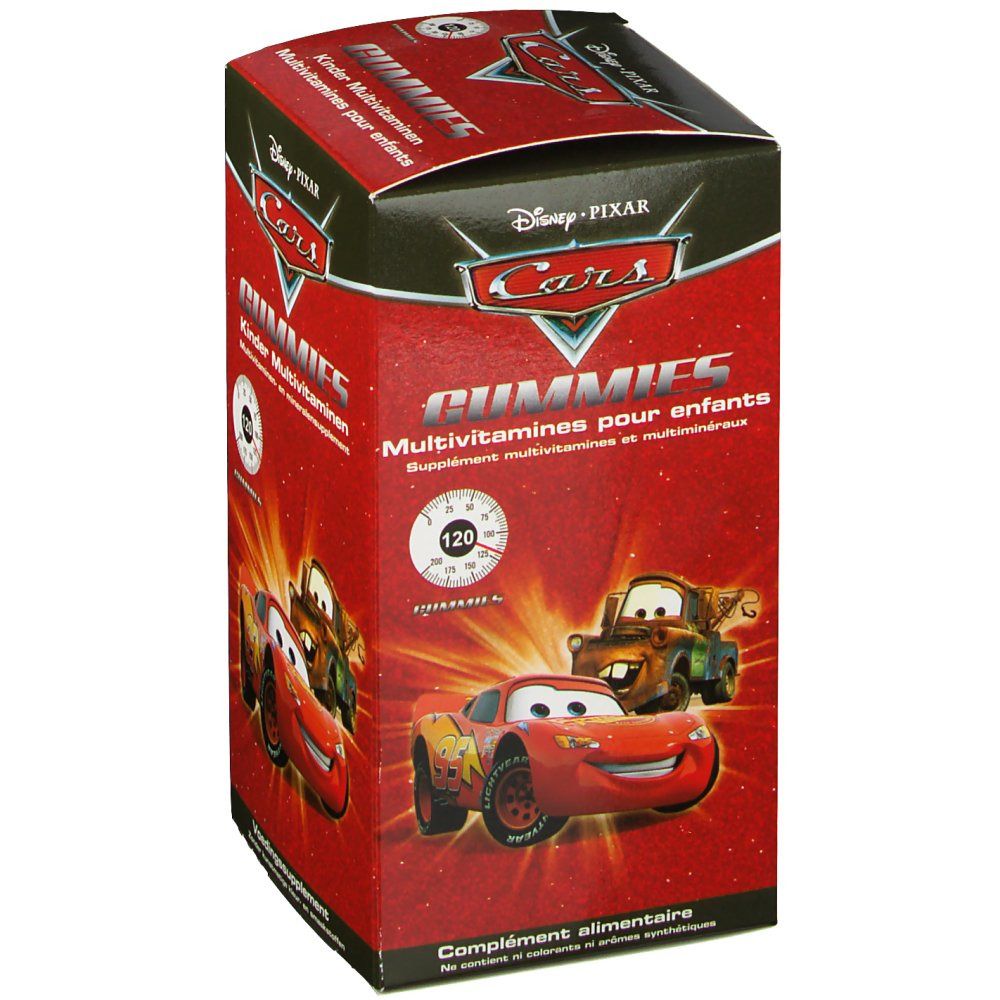 Disney Multivitamines Enfant Cars 120 chewing-gums