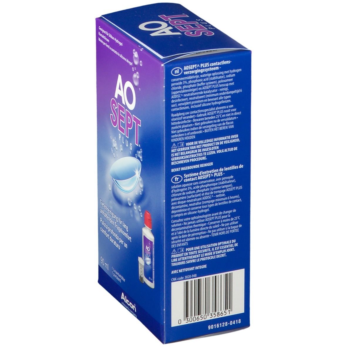 AOSEPT® PLUS Système d'entretien des lentilles de contact