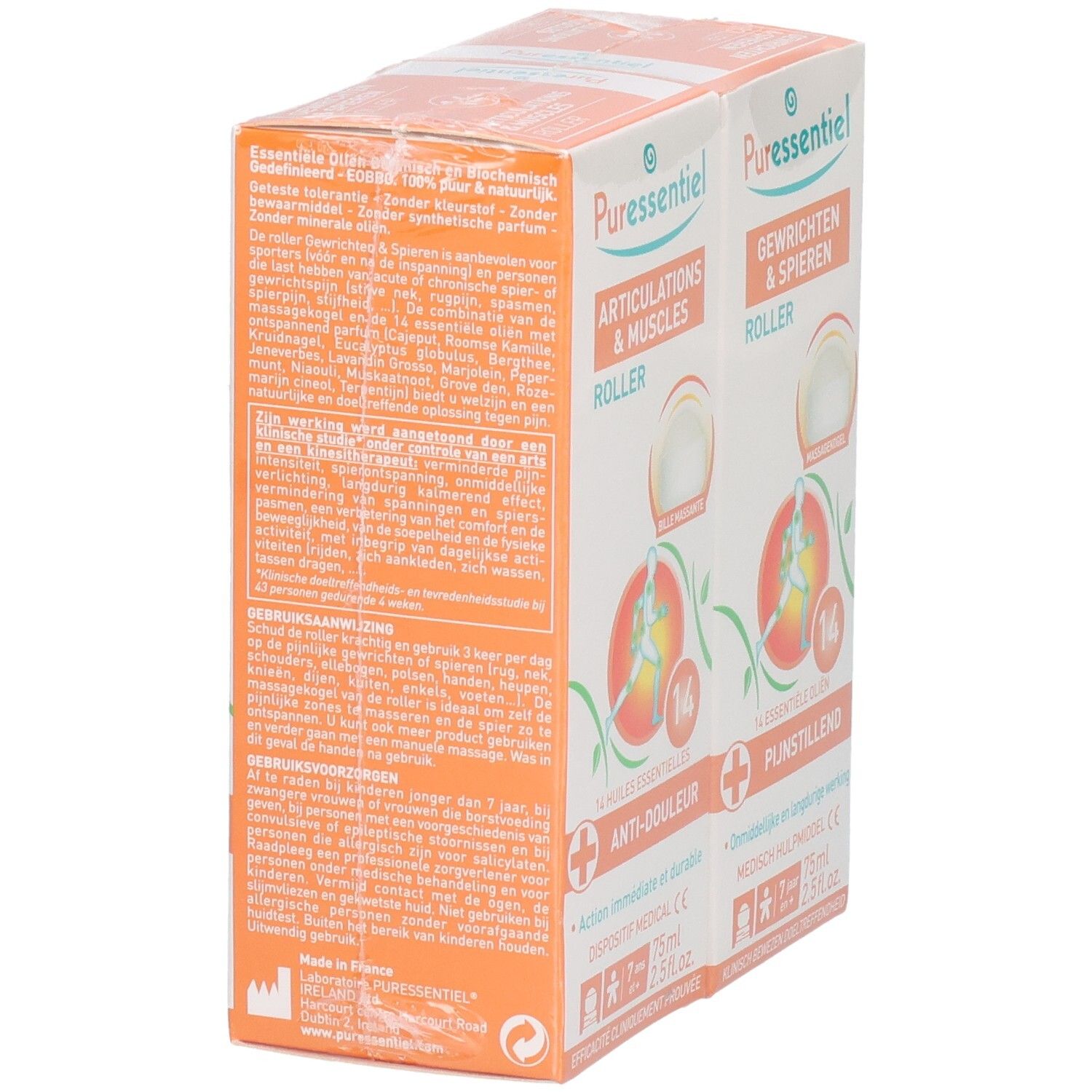 Seitenansicht der Puressentiel Promopack-Verpackung mit detaillierten Produktinformationen.