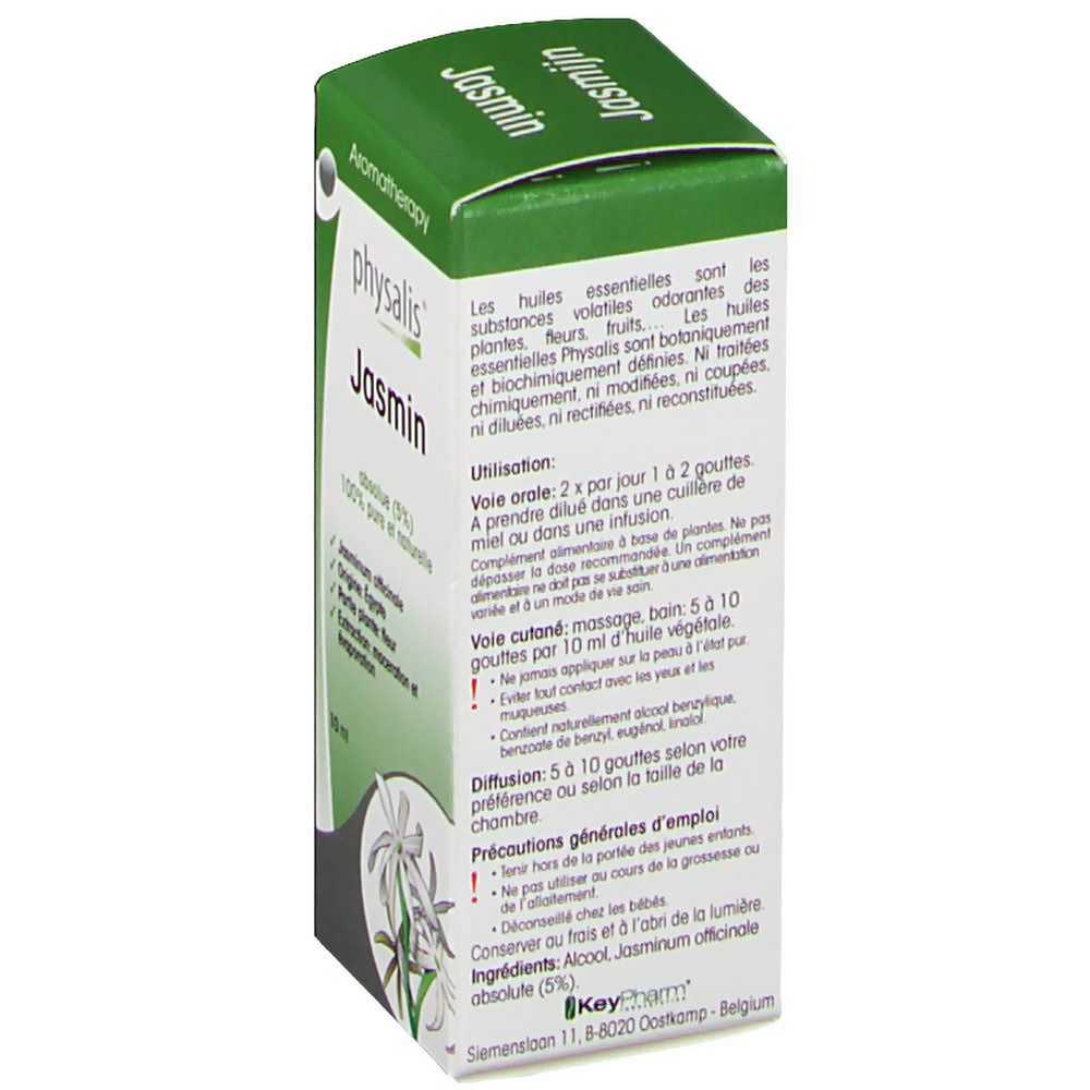 Physalis Jasmin Huile Essentielle Bio 10 ml