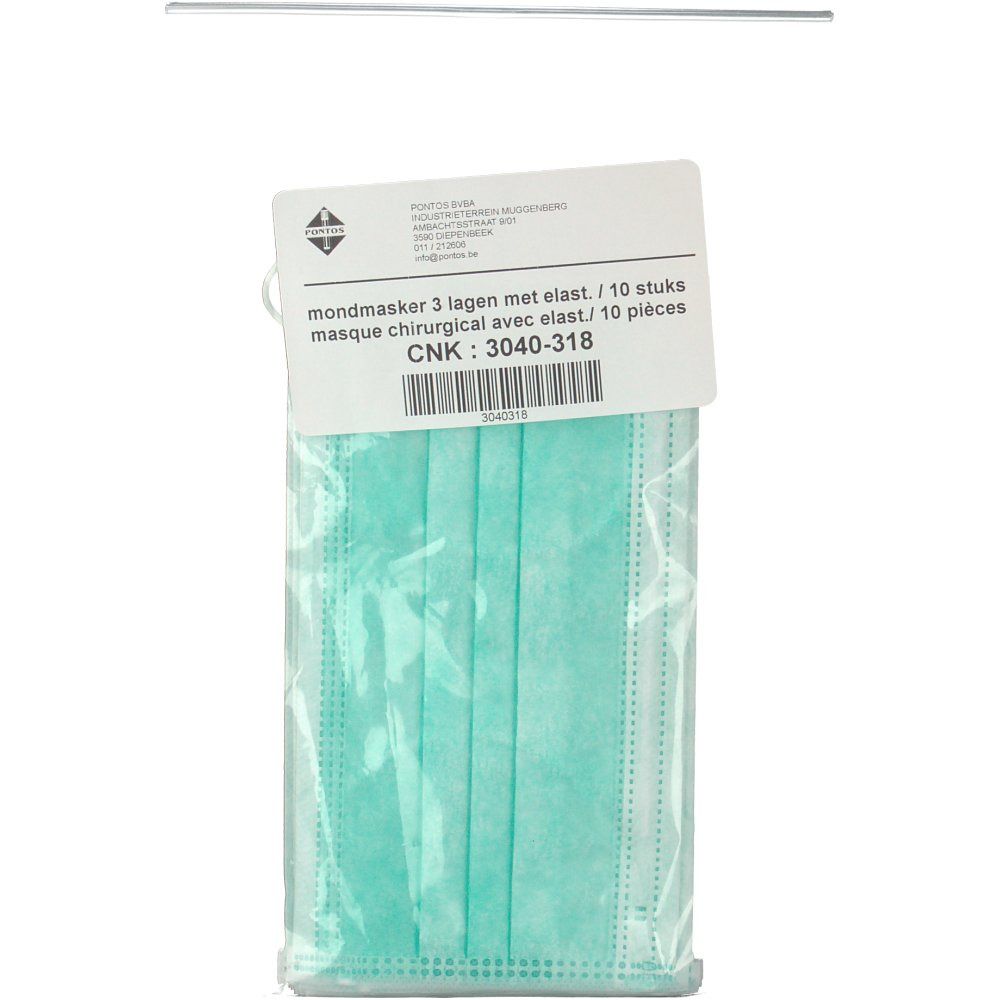 Mund-Maske 3 Ebenen mit elastischem