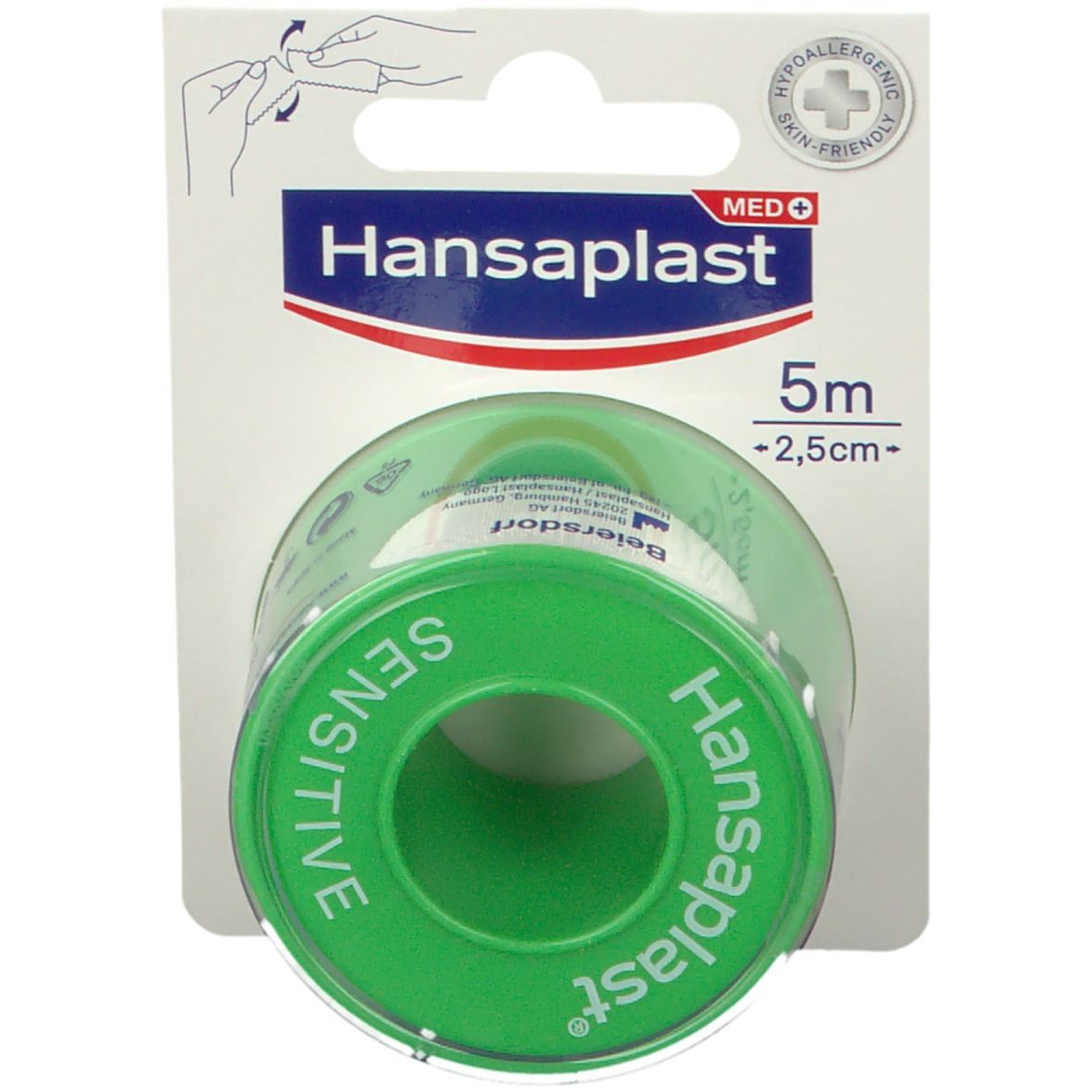 Hansaplast Sensitive Fixierpflaster 2,5 cm x 5 m