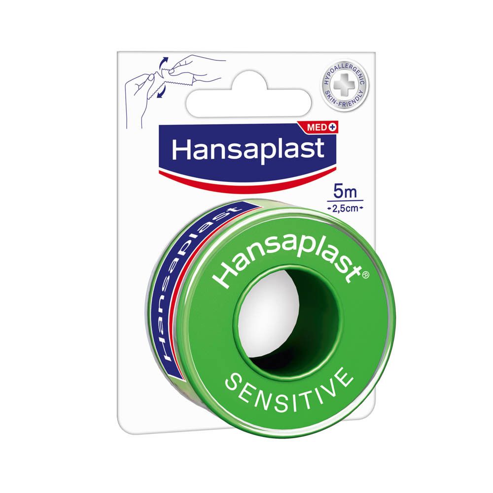 Hansaplast MED Sparadrap Sensitive 2,5 cm x 5 m