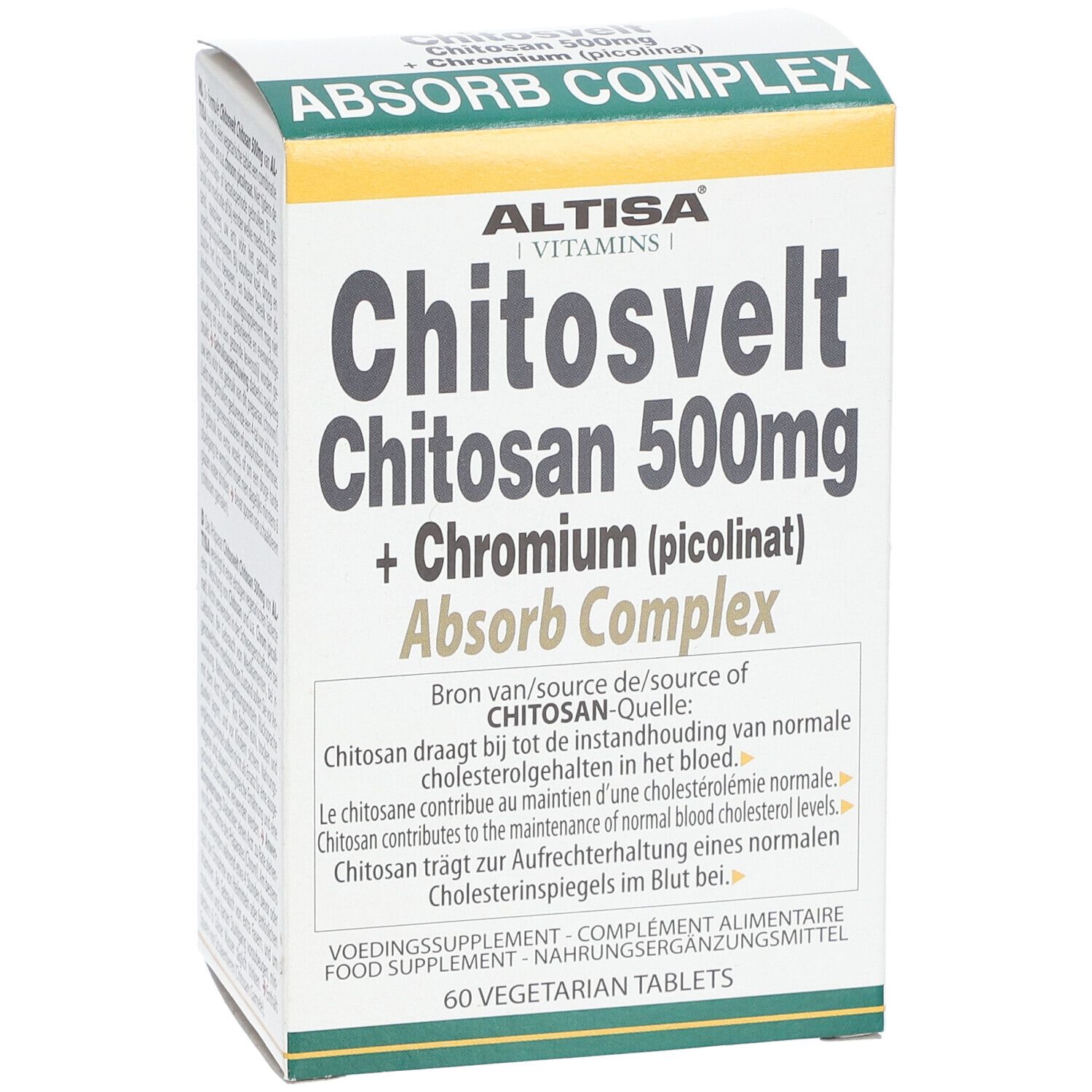 ALTISA® Chitosvelt Chitosan 500 mg + Chromium