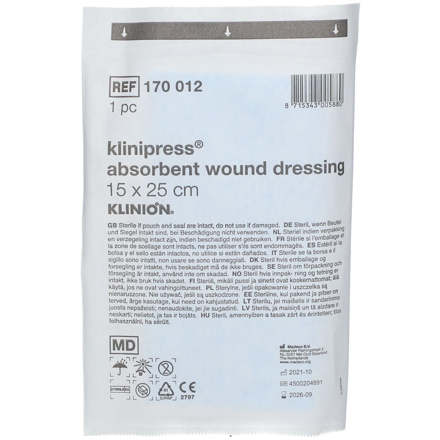 Klinion® Klinipress absorbierender Wundverband