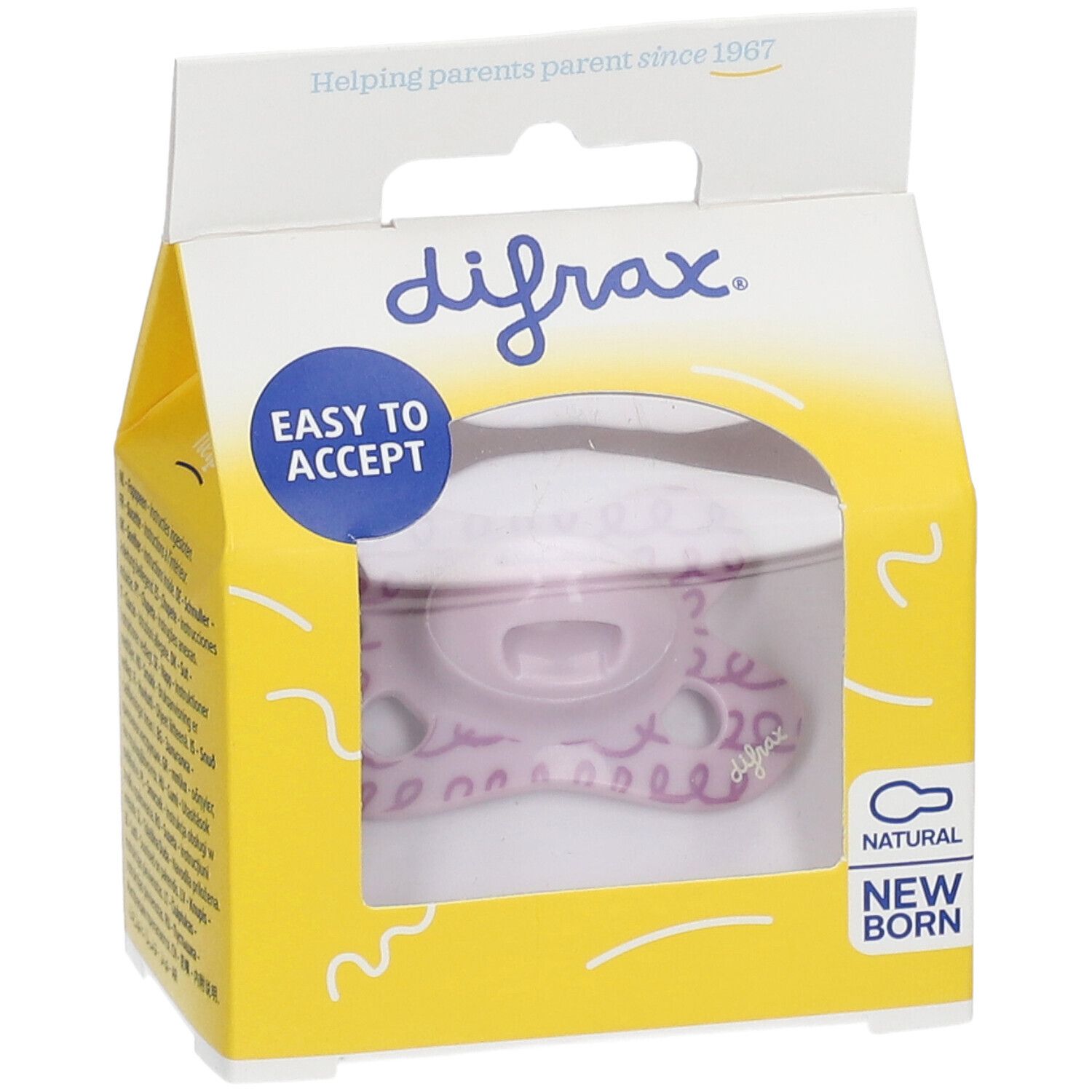 Difrax® Sucette Natural Assortiment Newborn -2/+2M