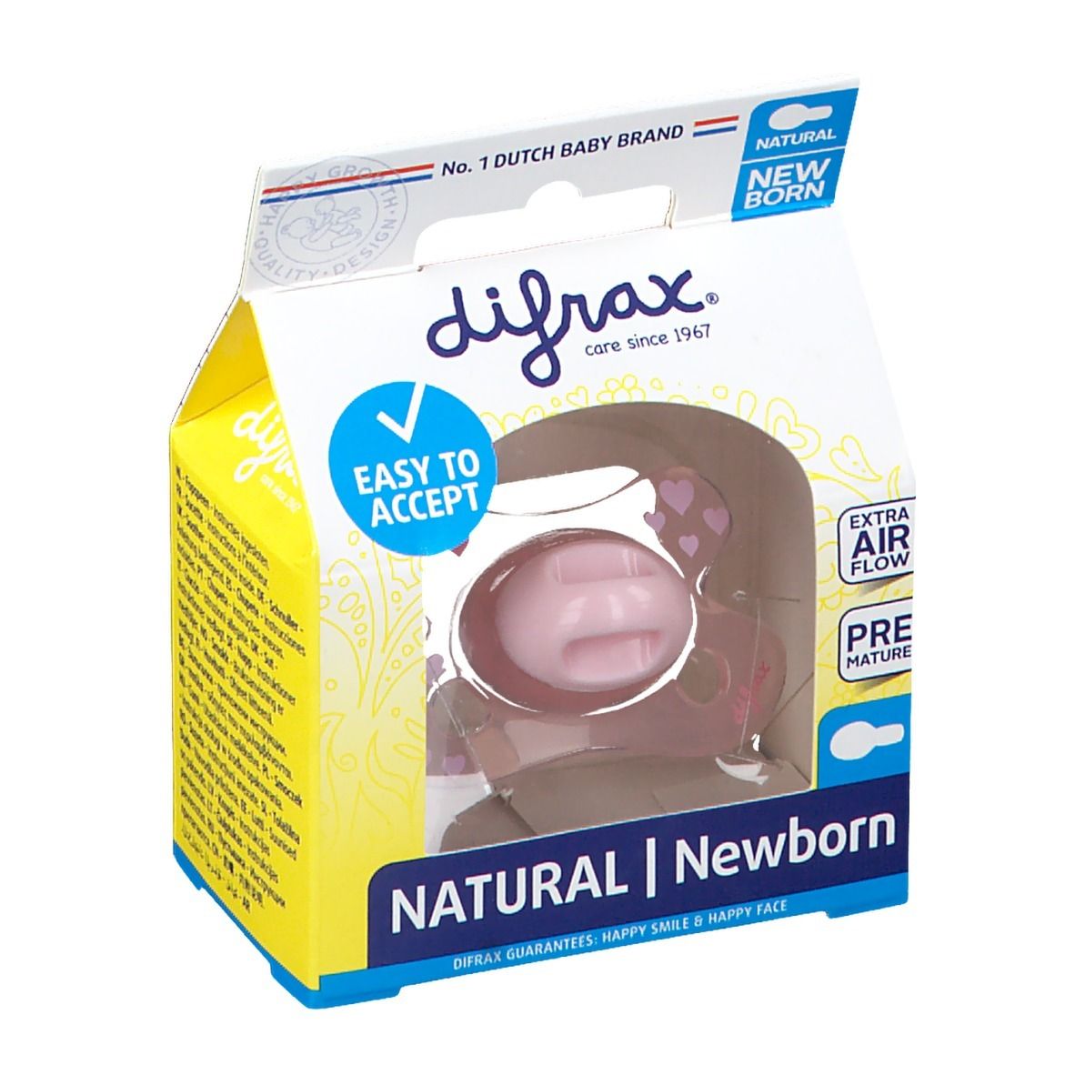 difrax® Schnuller - Natural für Neugeborene