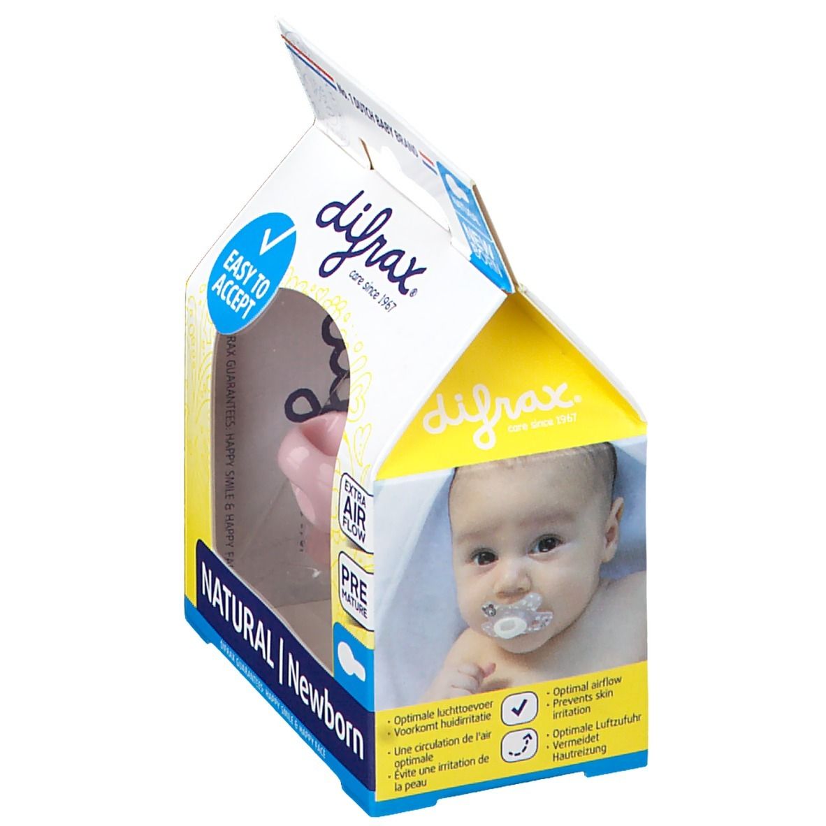 difrax® Schnuller - Natural für Neugeborene