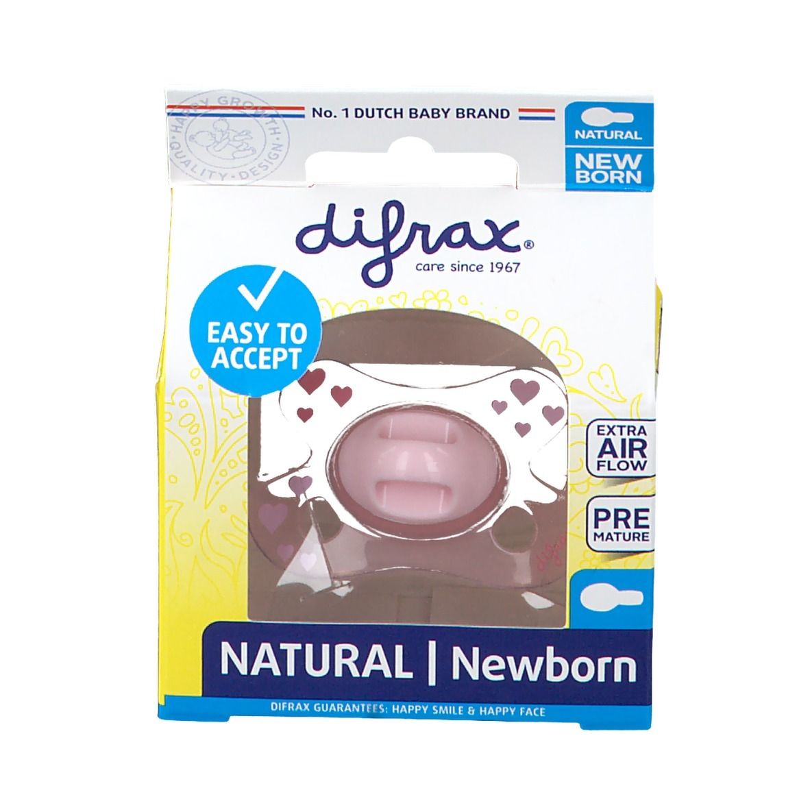 difrax® Schnuller - Natural für Neugeborene