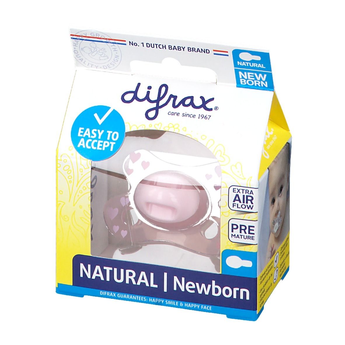 difrax® Schnuller - Natural für Neugeborene