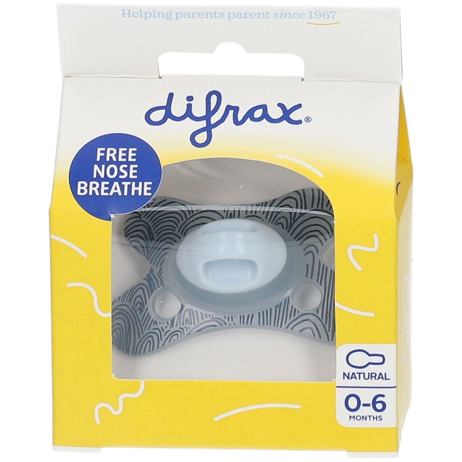 Difrax® Sucette Mini Natural Assort 0-6 mois