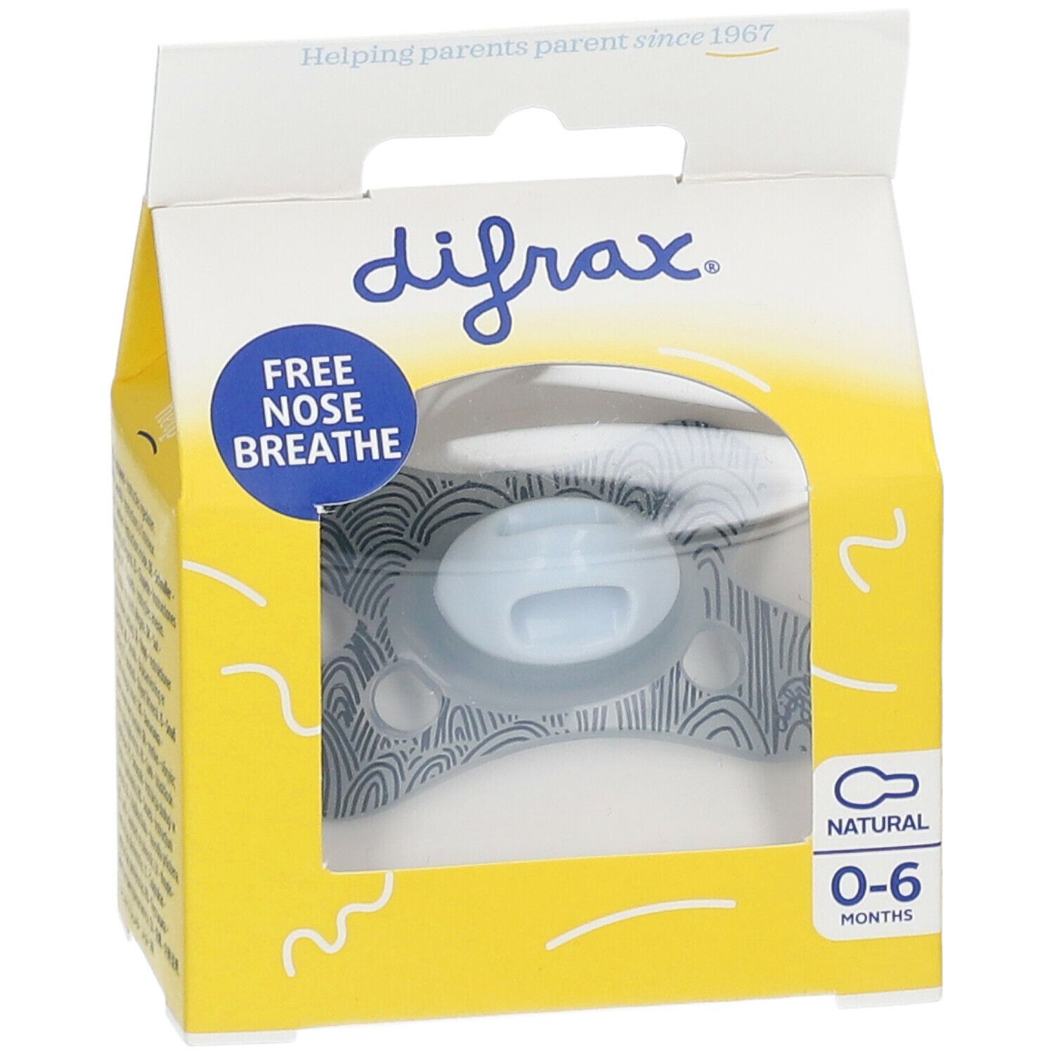 Difrax® Sucette Mini Natural Assort 0-6 mois