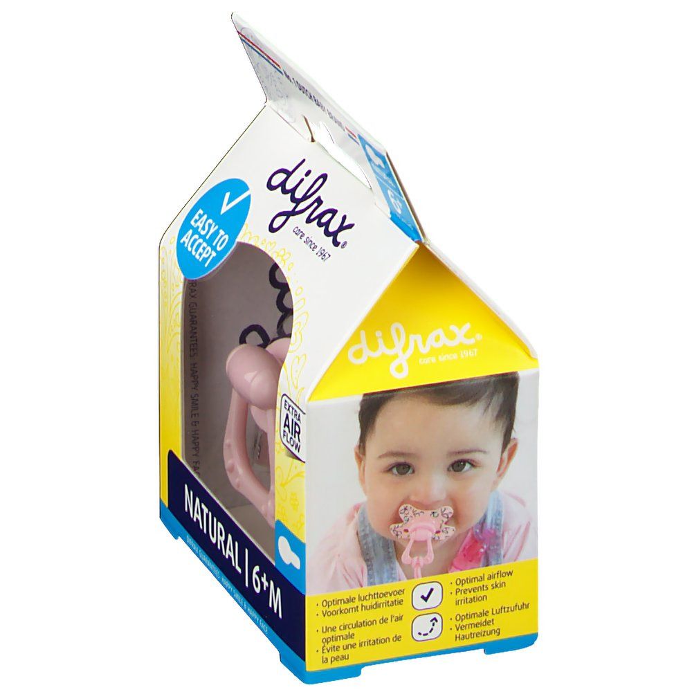 difrax® Schnuller - Natural +6 Monate