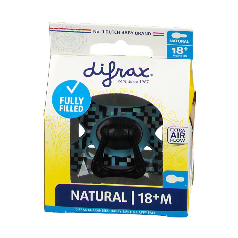 Difrax Sucette Natural +18 Mois