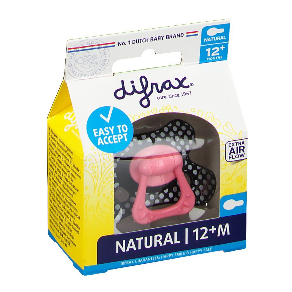difrax® Schnuller - Natural +12 Monate