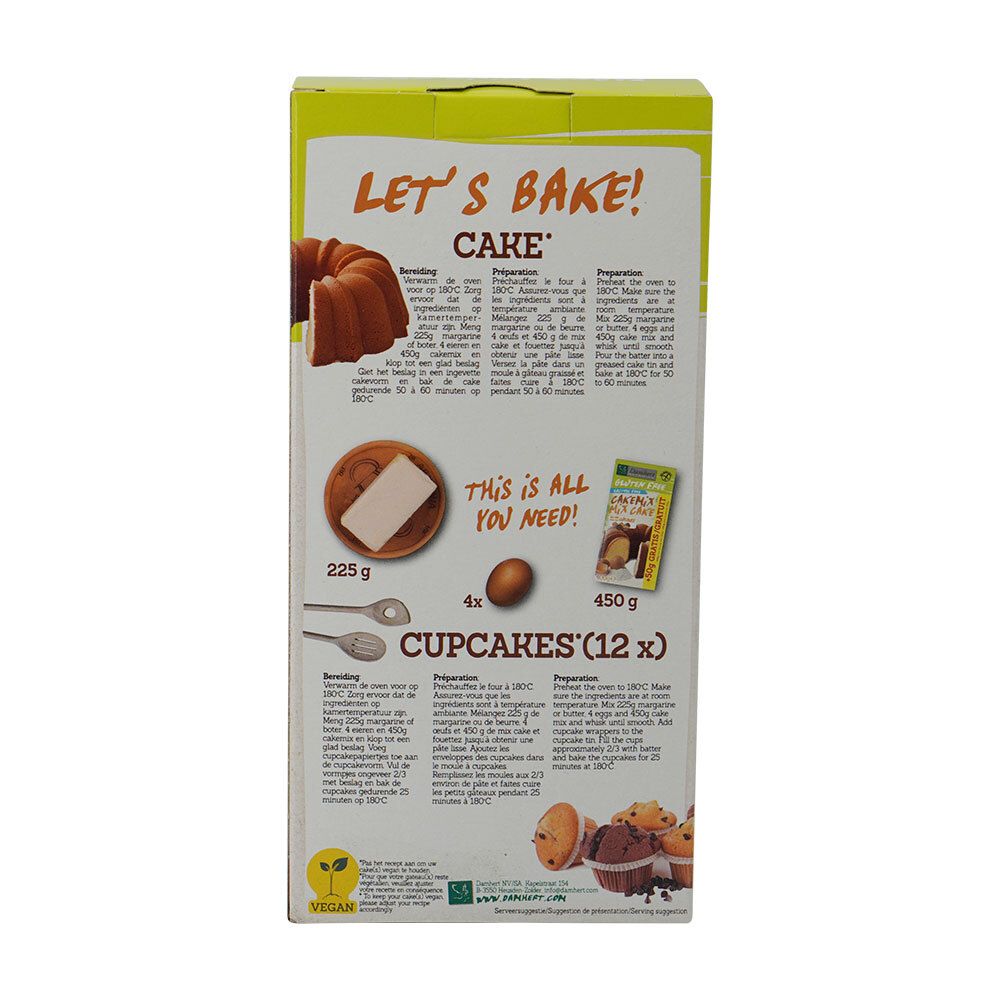 Damhert Gluten Free Mix pour cake BIO